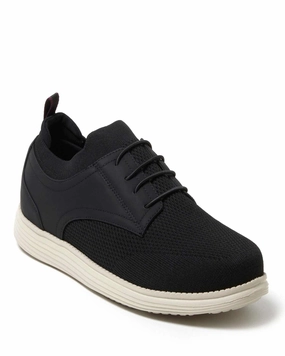 Dearfoams Men's Nash Stretch Knit Oxford Slip On Sneaker Refined Edge