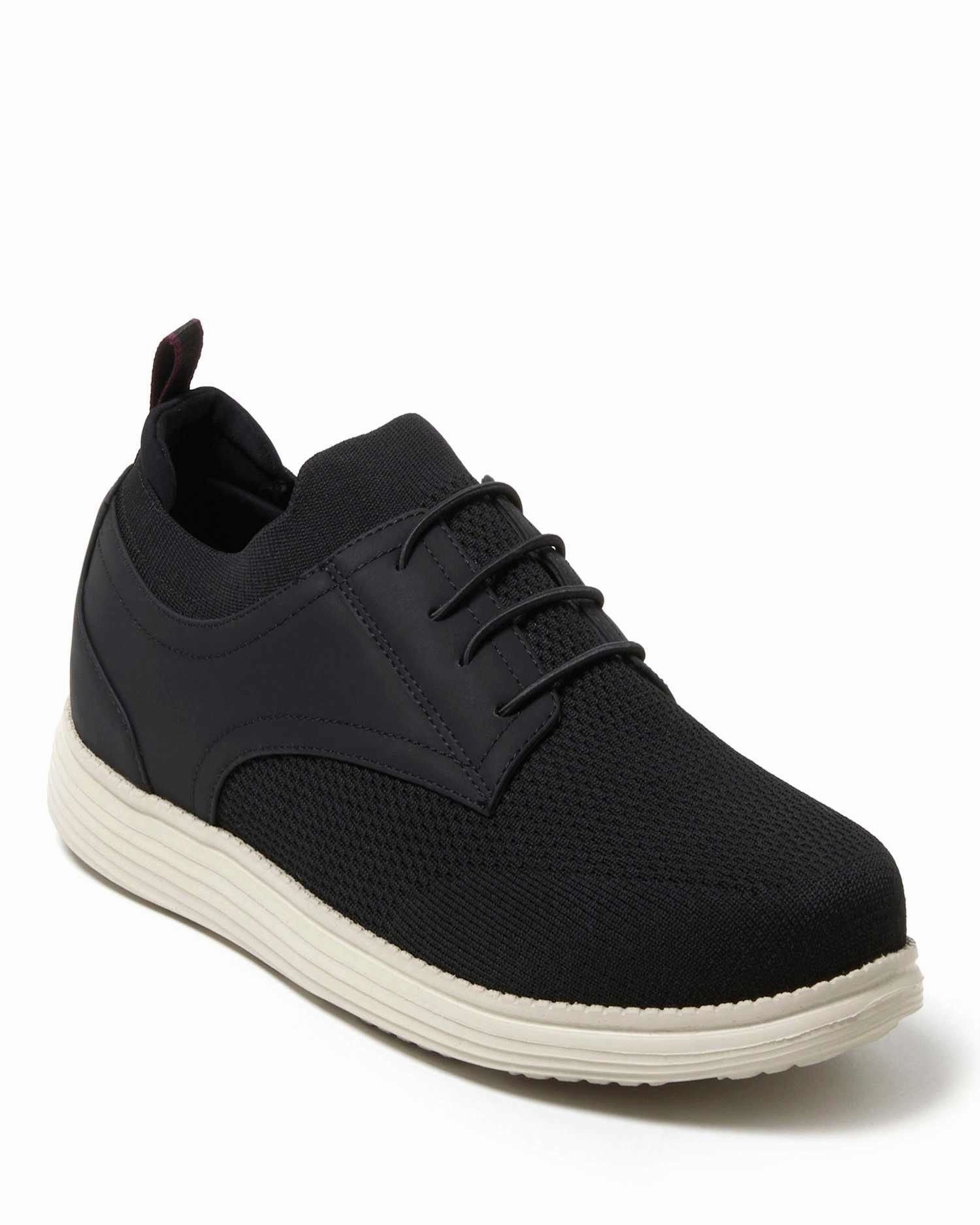Dearfoams Men's Nash Stretch Knit Oxford Slip On Sneaker Refined Edge