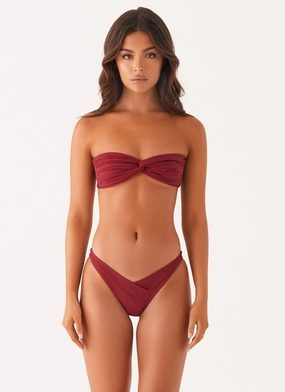 Quick Release Closures Delta Bikini Bottoms - Mulberry