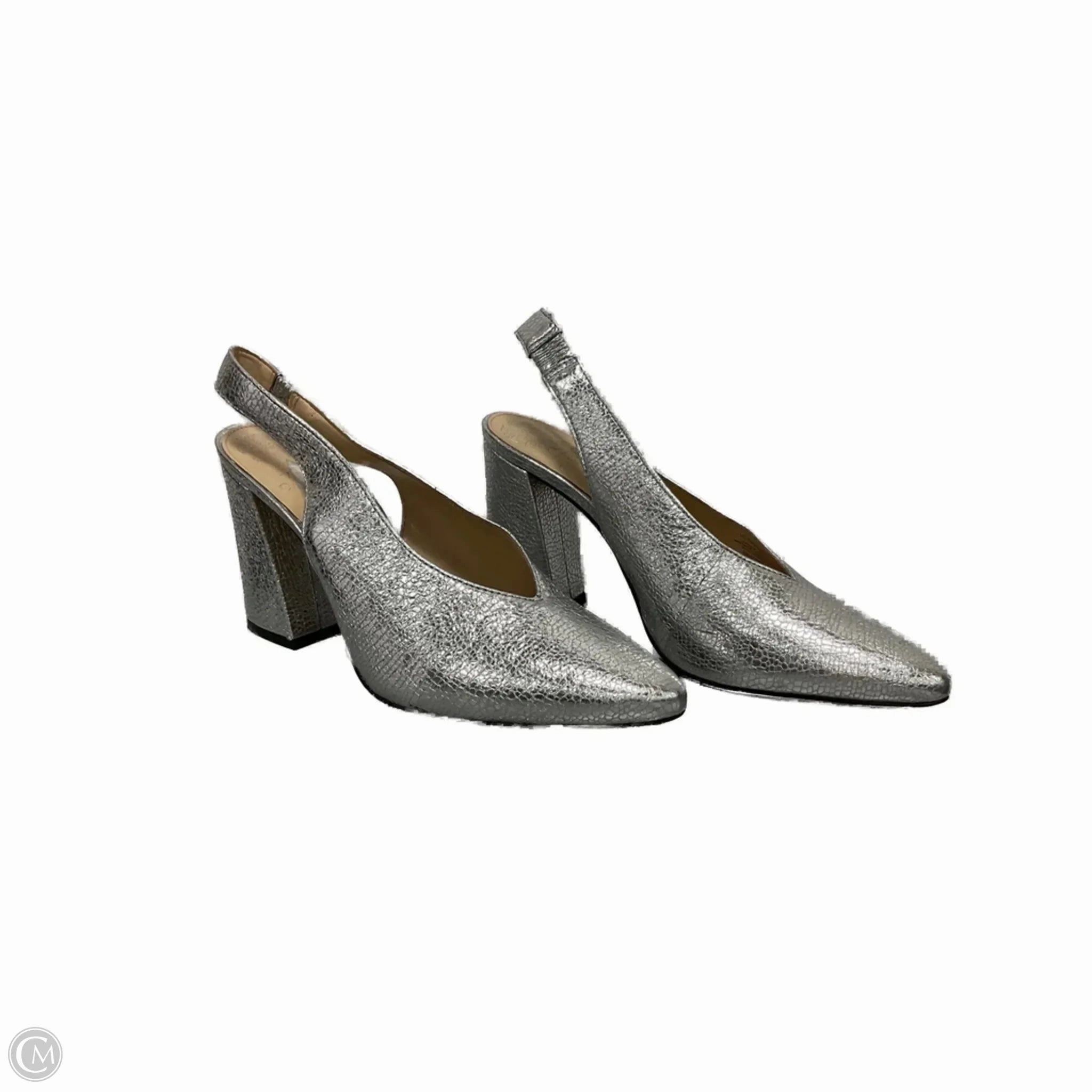Shoes Heels Block By Vince Camuto In Silver, Size: 8 Sophisticated Edge Breathable mesh