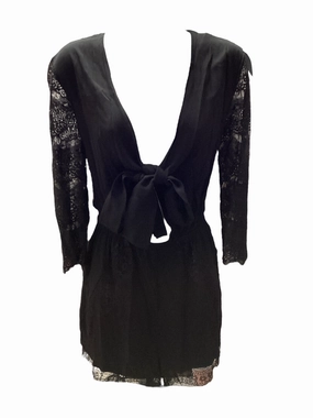 DO  BE Women's Romper Black M Sophisticated Vibe