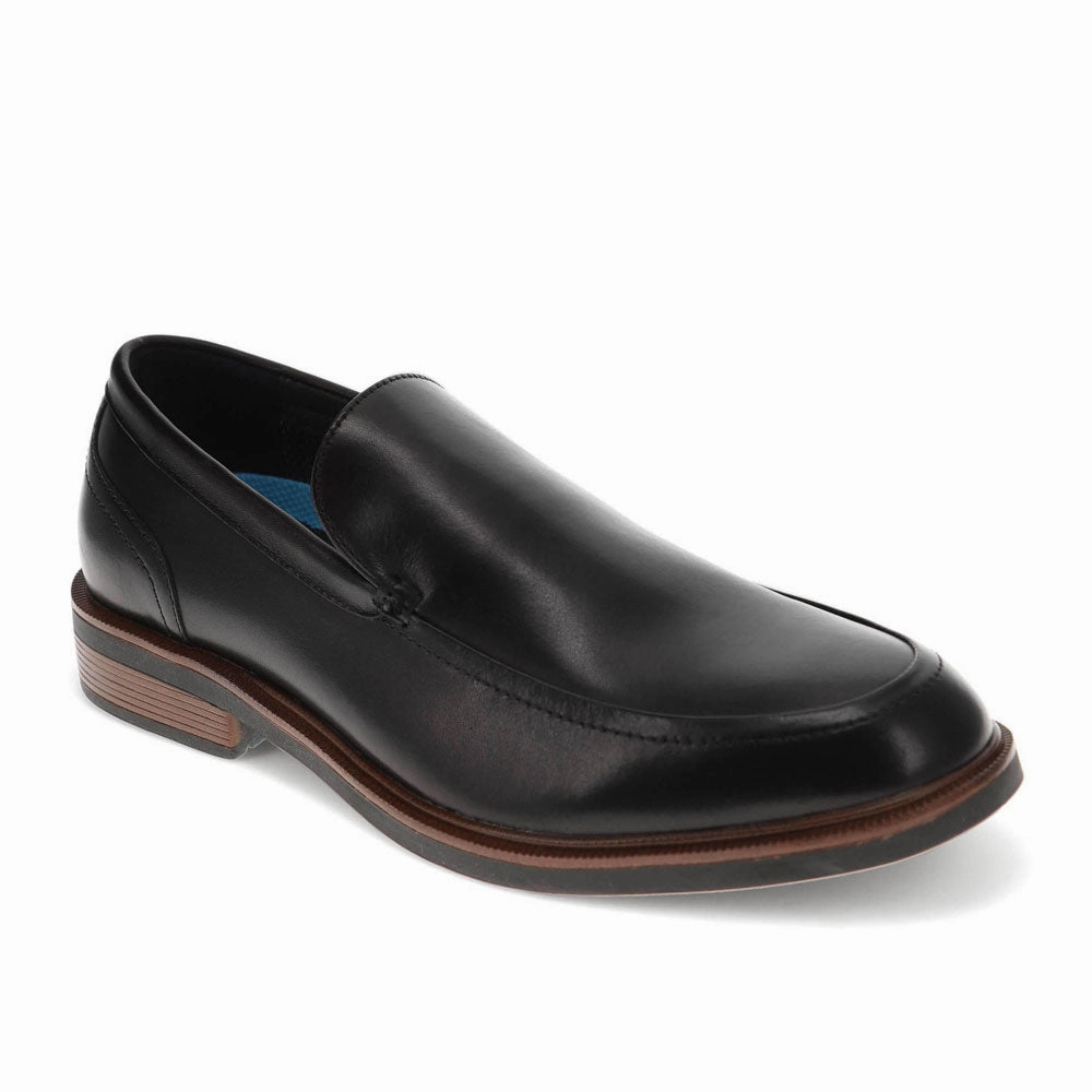 Flat Dockers Mens Ayers Genuine Leather Dress Slip-on Shoe