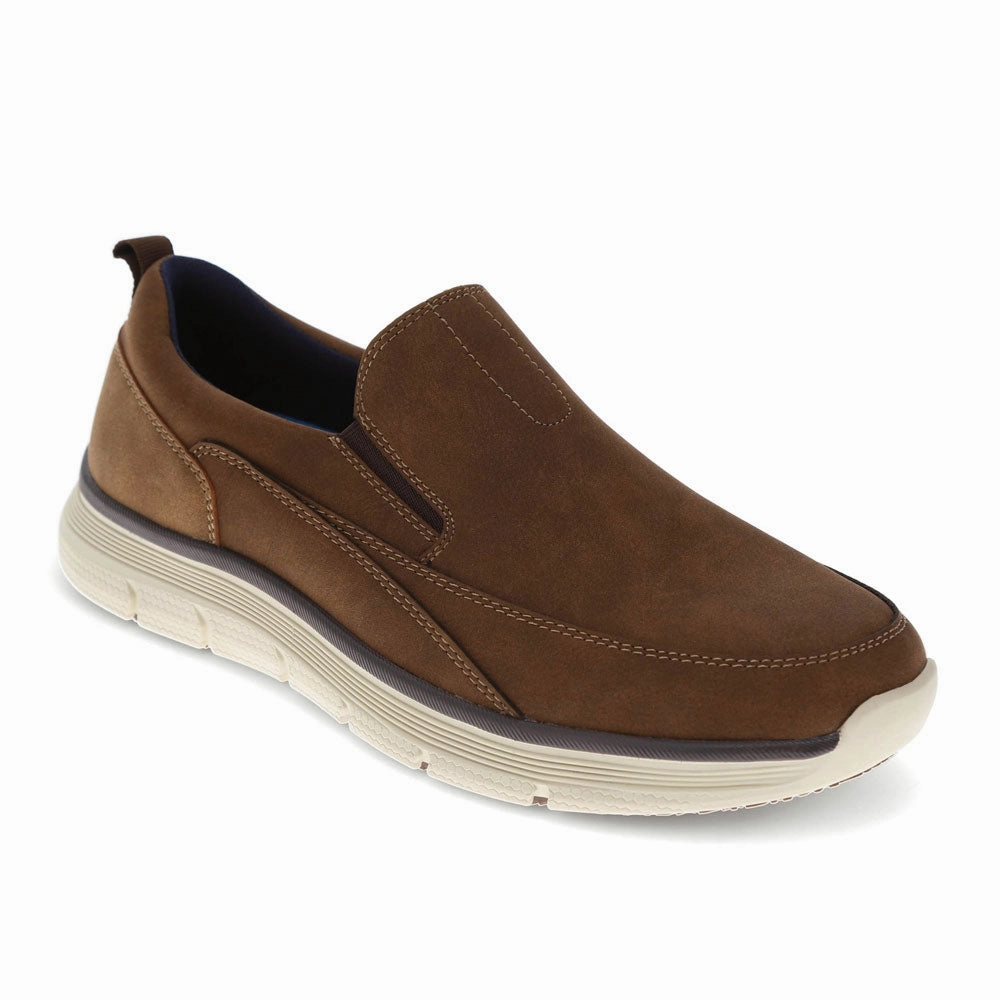 Dockers Mens Slater Slip Resistant Slip-on Sneaker Calm Mood