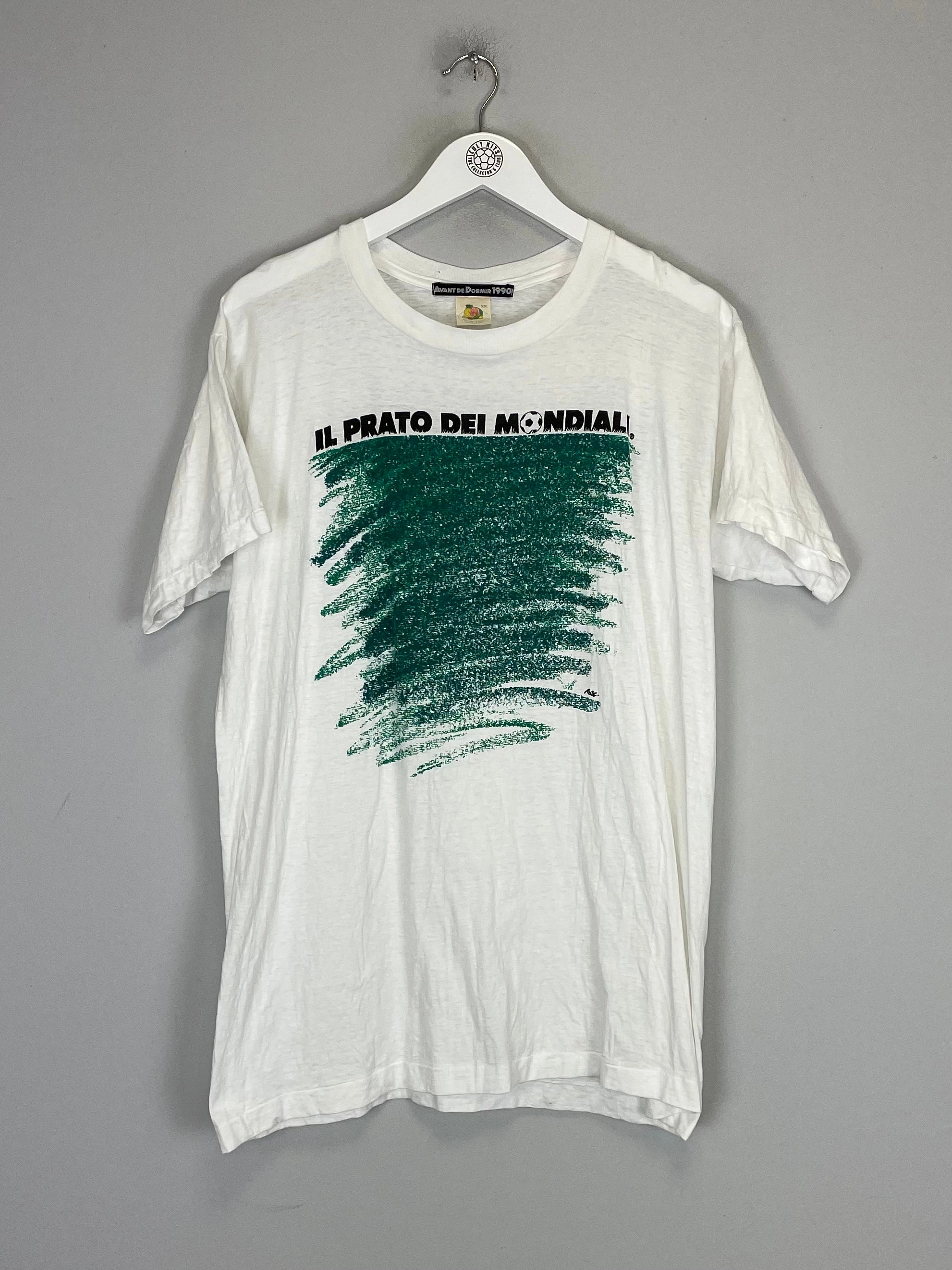 Luxury snowboarding 1990 IL PRATO DEI MONDIALI ITALIA 90 T-SHIRT (XXL)
