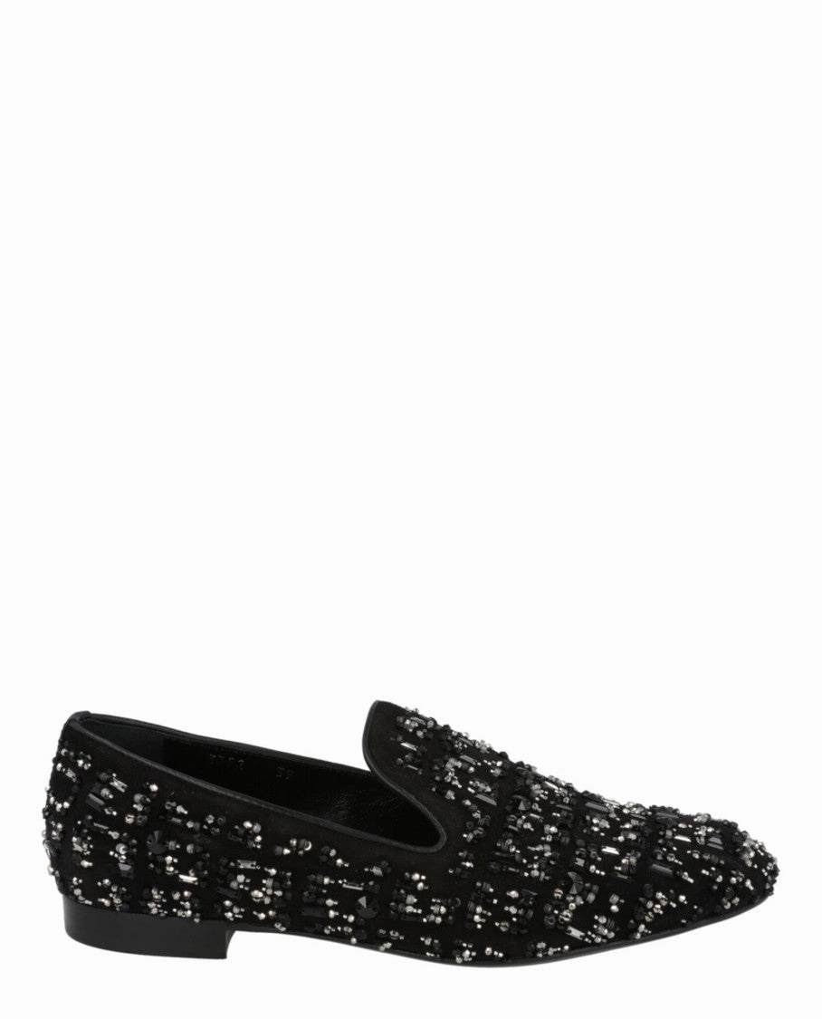 Breathable Suede Bead-Embellished Slippers