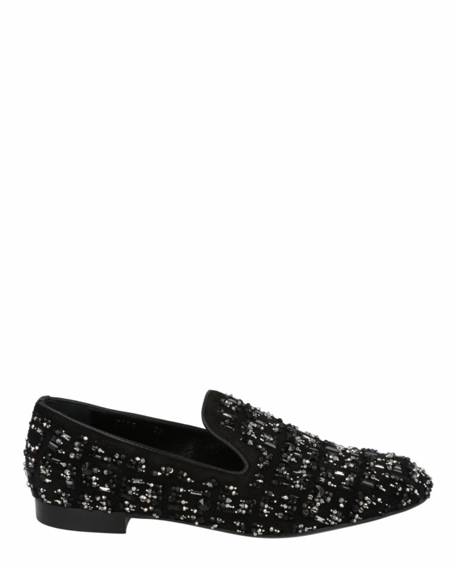 Suede Bead-Embellished Slippers City Function