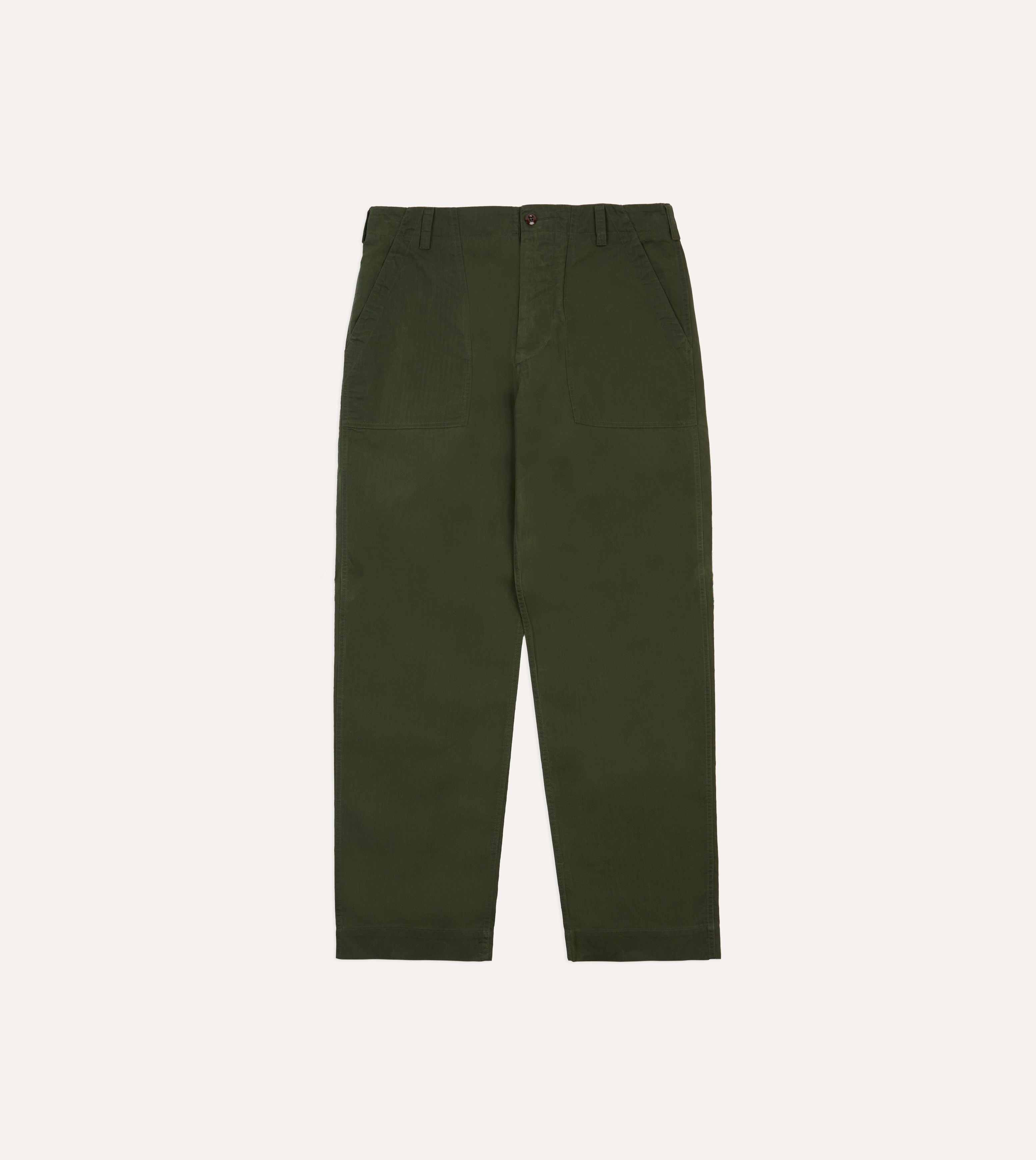 Flexible Gusset Drake??s and New Balance Waxed Herringbone Cotton Games Trousers