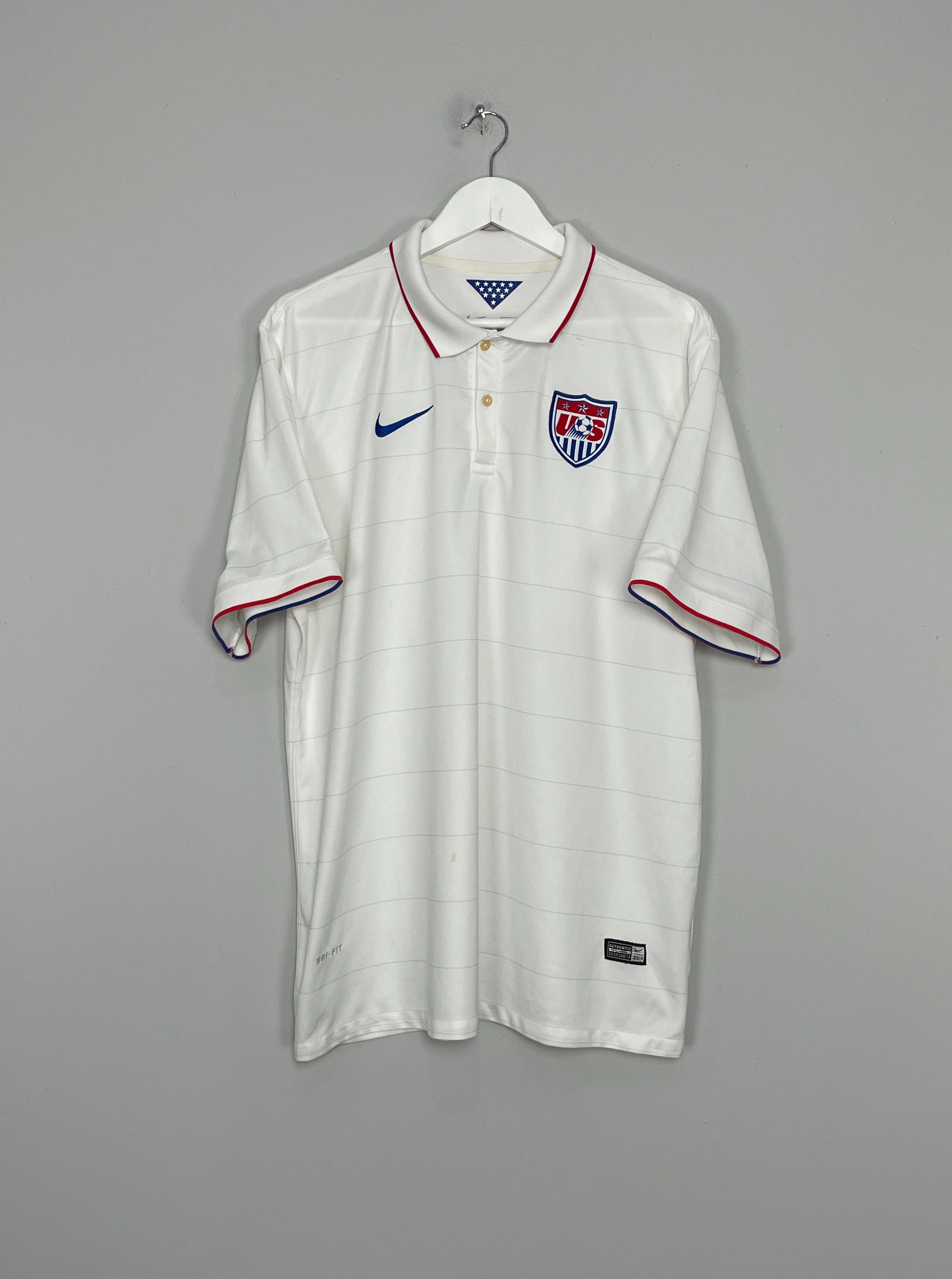 2014/15 USA HOME SHIRT (XXL) NIKE Windproof Barrier Layer Ultimate Comfort