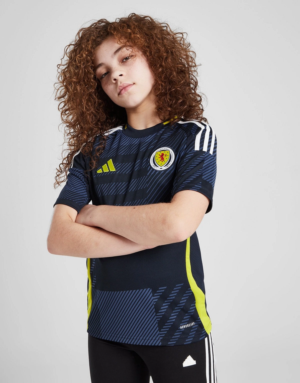 Scotland 2024 Home Mini Kit Full Set Shirt & Shorts Reinforced Hem Structure