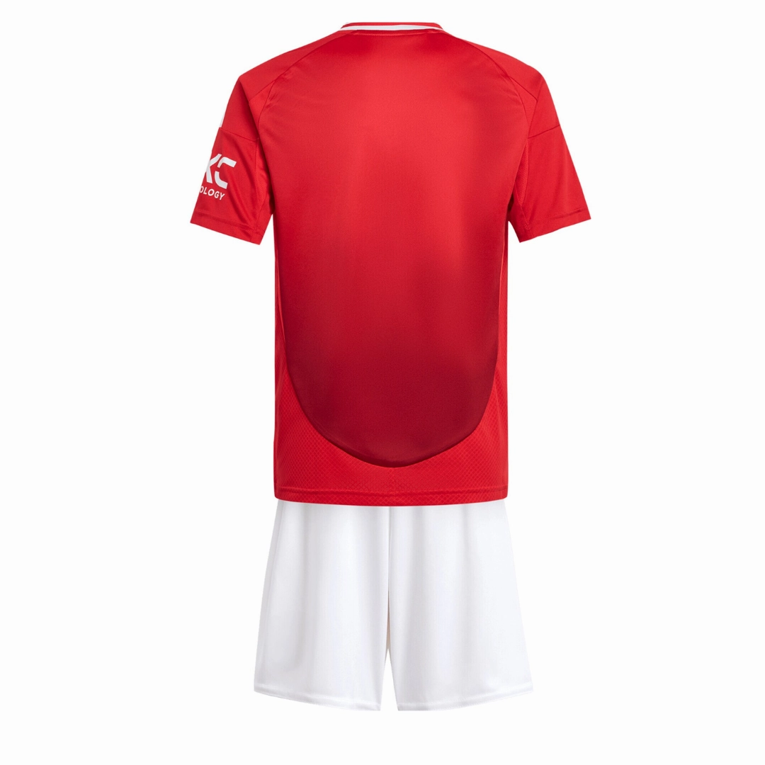 Sweat Resistant Finish Everyday Use Manchester United 24/25 Home Kit Full Set Shirt & Short