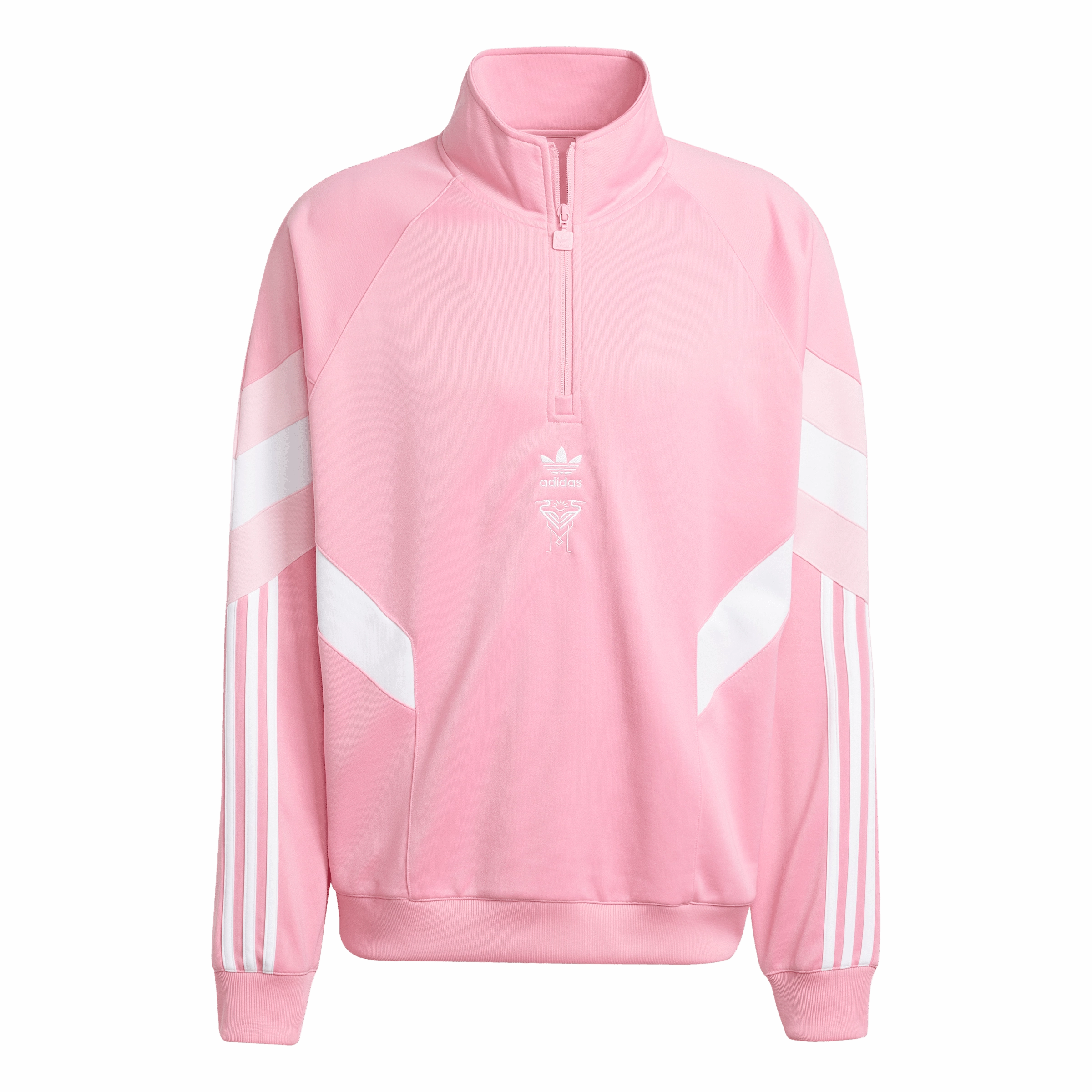 Inter Miami CF Half-Zip Crew Sweatshirt (JI6907) Soft Layers Thermoregulating Technology