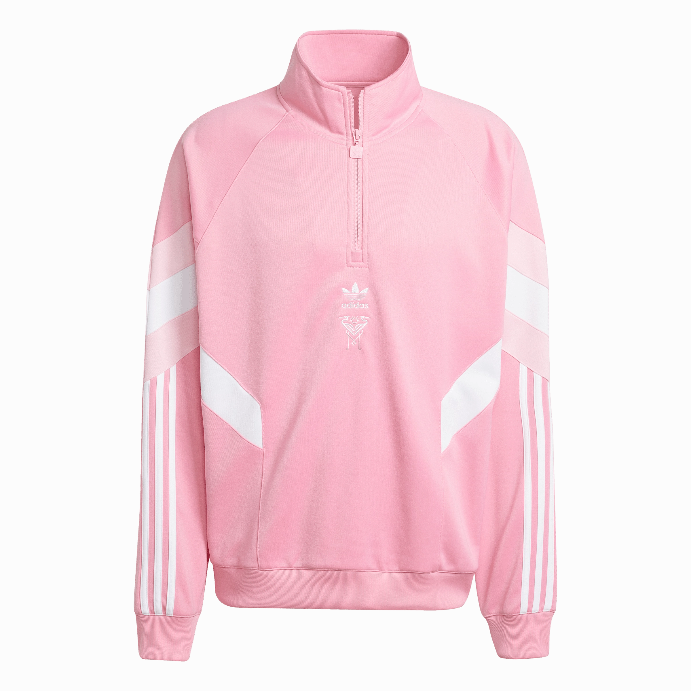 Reinforced Stress Point Stitching Moisture Wicking Fabric Inter Miami CF Half-Zip Crew Sweatshirt (JI6907)