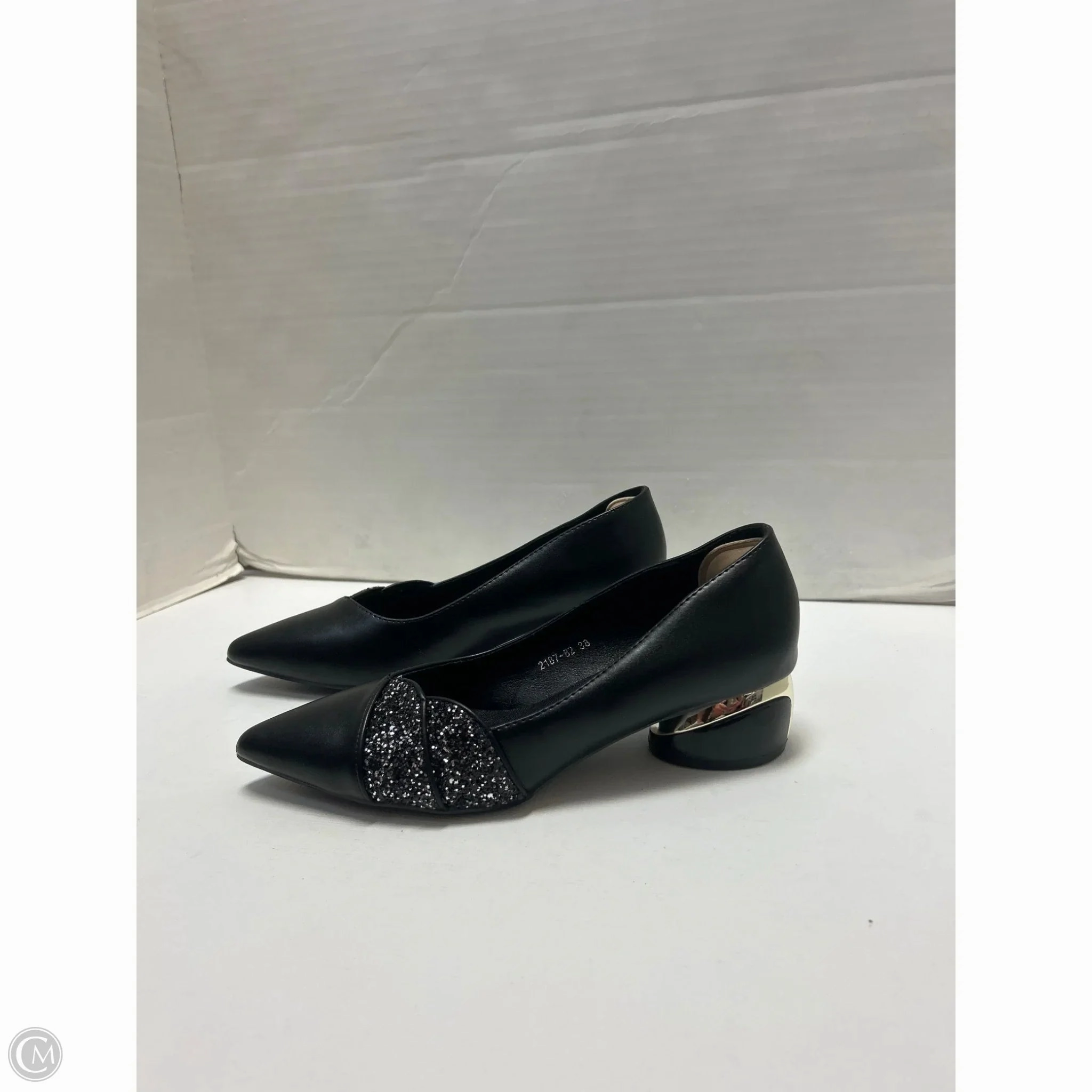 Occasion Shoes Shoes Heels Block By Clothes Mentor In Black, Size: 7.5