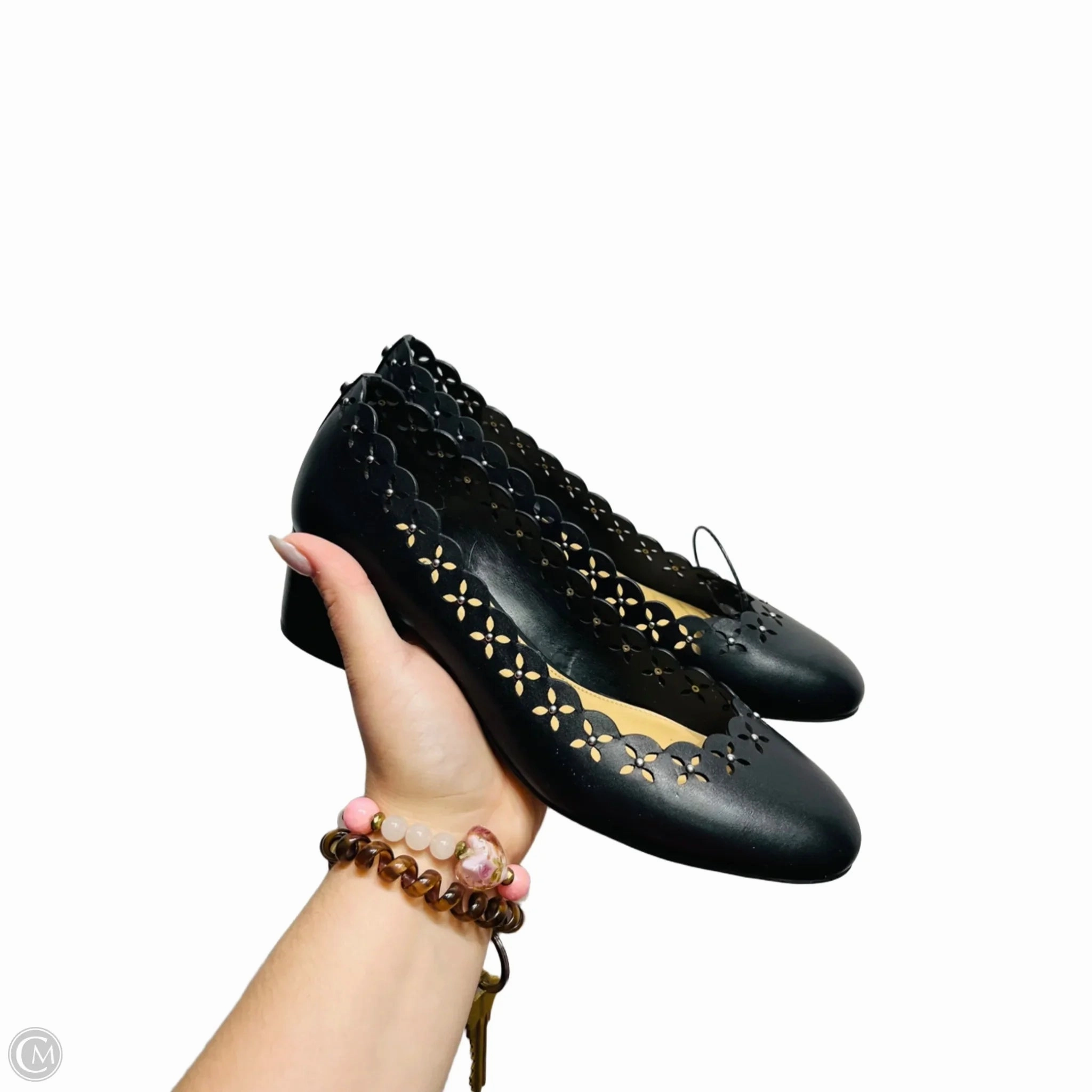 Luxury Heels for Office Shoes Heels Block By Michael By Michael Kors In Black, Size: 7