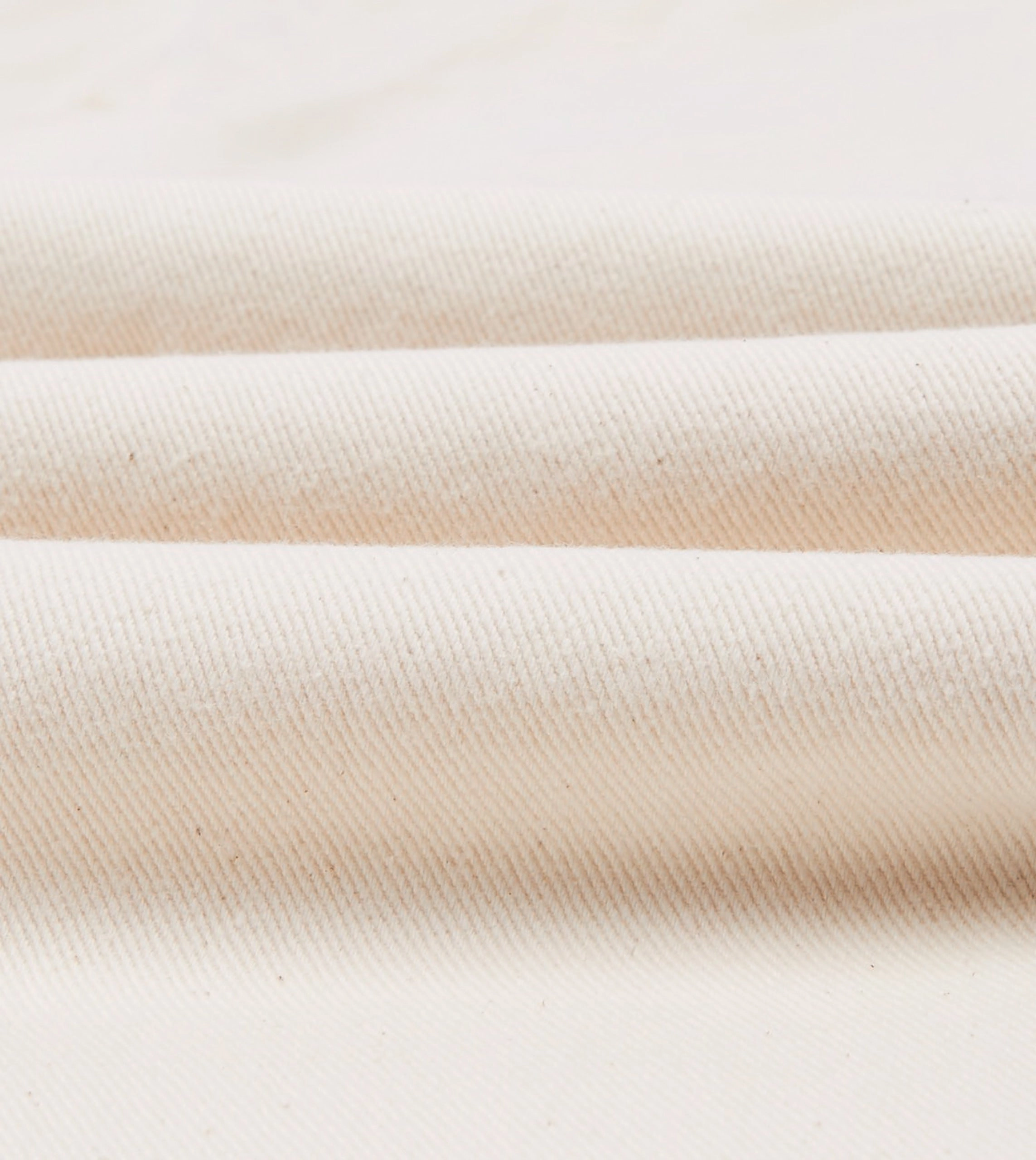 Ecru 12.7oz Selvedge Denim Contrast Stitch Five-Pocket Jeans Comfort Wear Fit