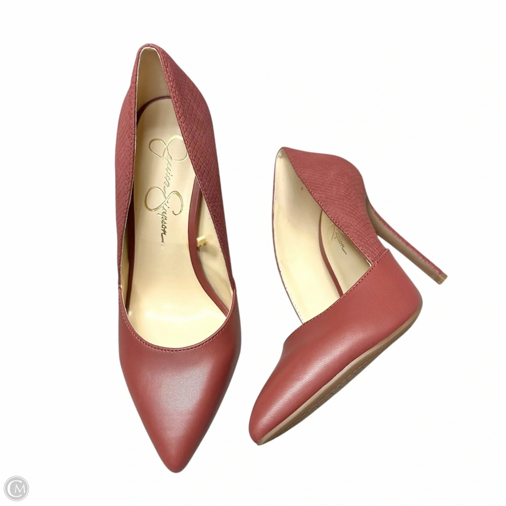 Good elasticity City Ready Shoes Heels Stiletto By Jessica Simpson In Red, Size: 7