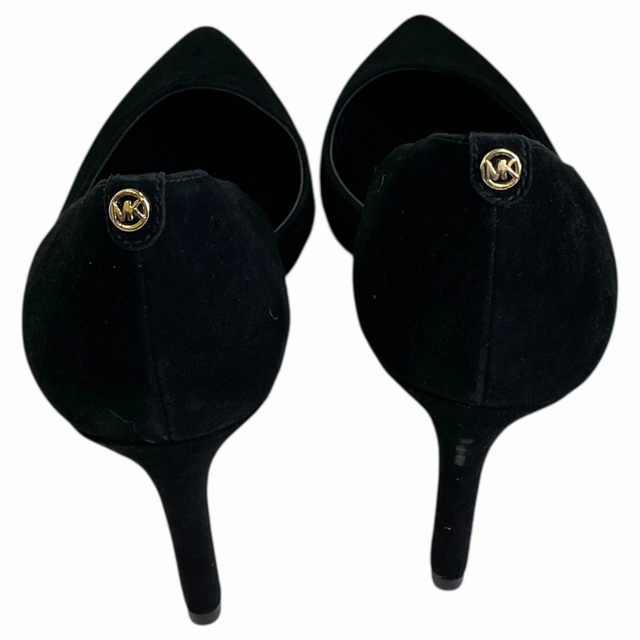 Textured Finish Supportive arch Shoes Heels Stiletto By Michael By Michael Kors In Black, Size:8.5