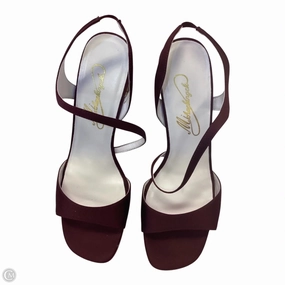 Shoes Heels Block By Clothes Mentor In Red, Size: 9.5 Bridal Flats and Heels Urban Cool