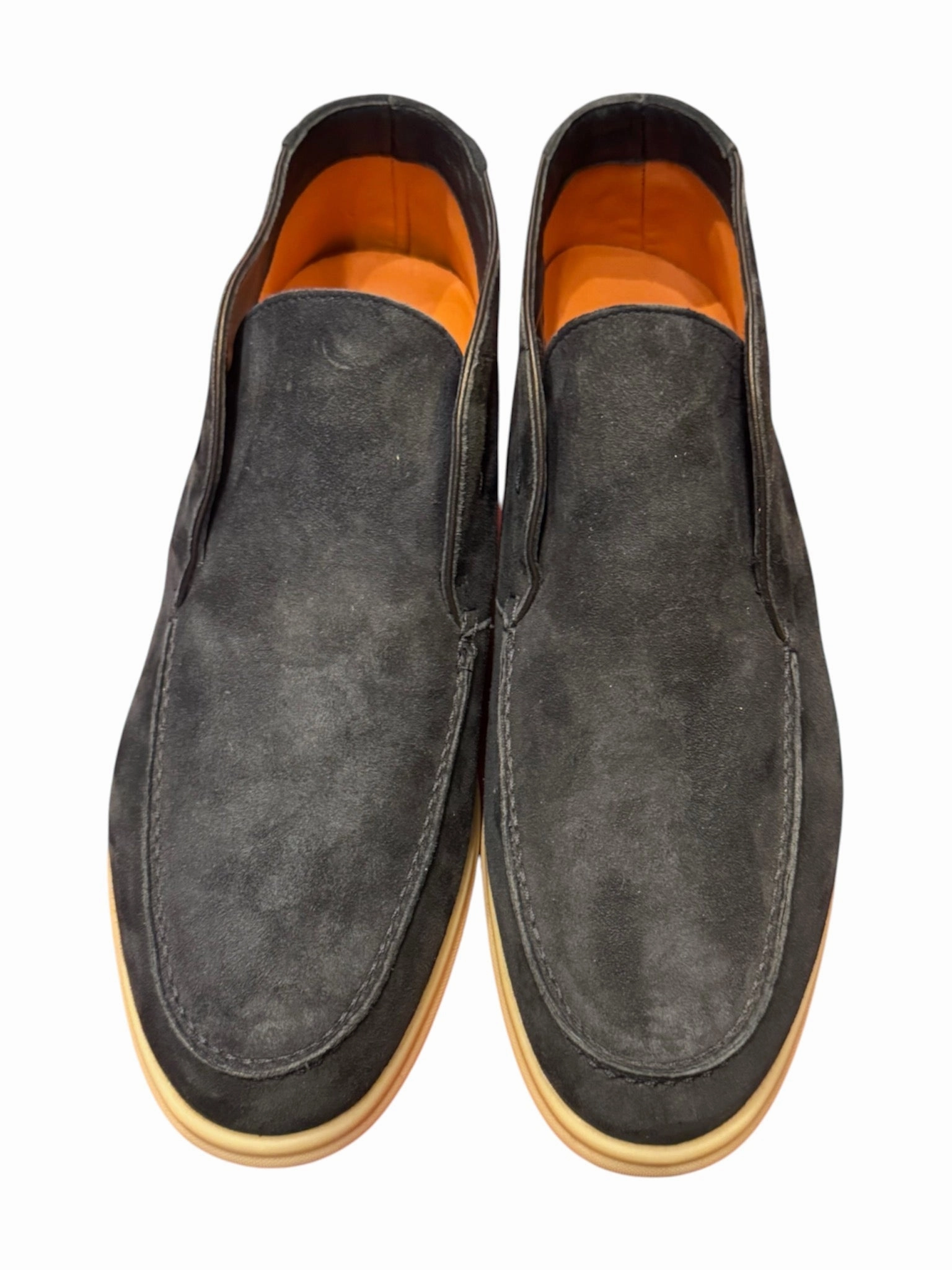 Water-resistant Reliable Comfort Andrea Ventura Suede High Loafers W/ Rubber Soles