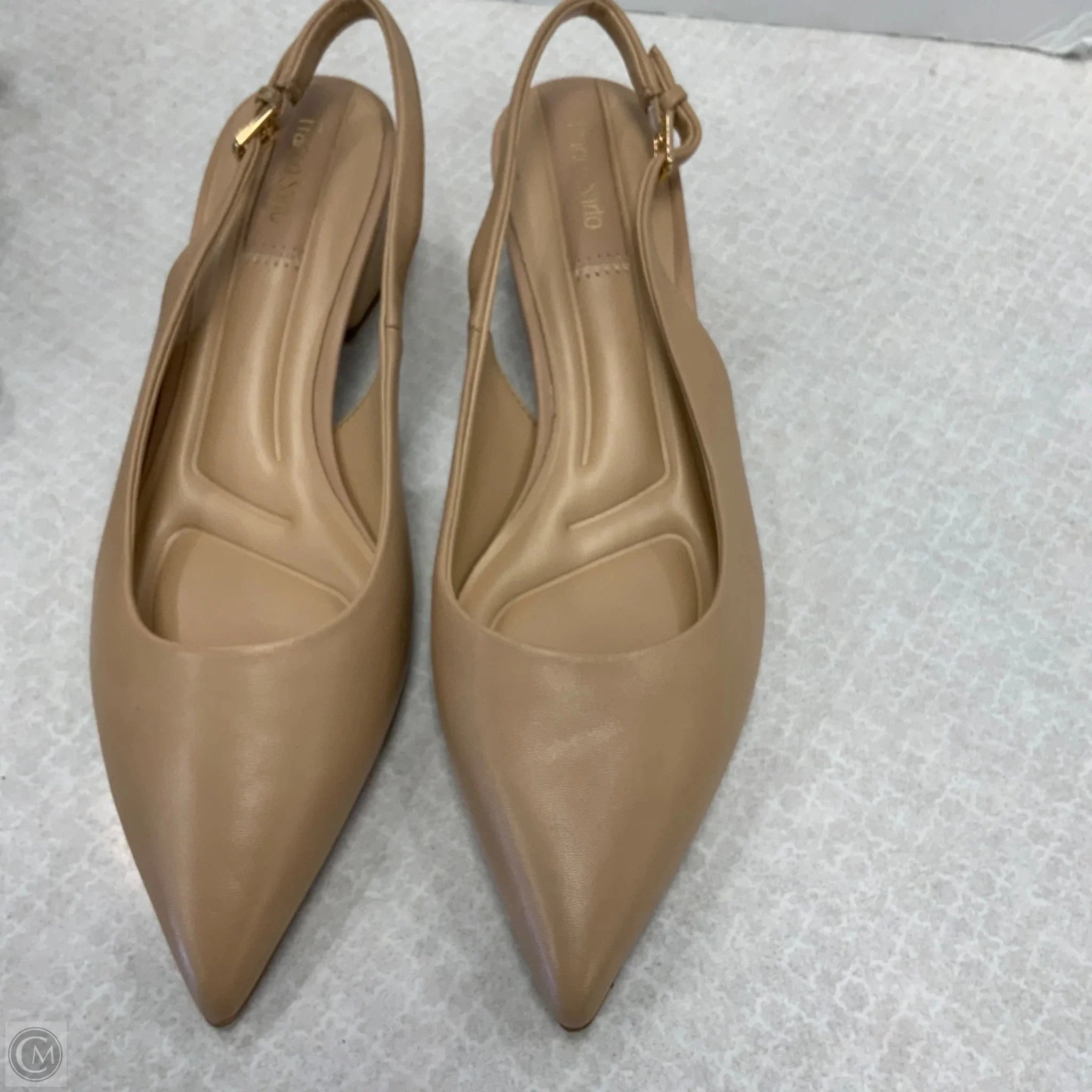 Fashion Life Shoes Heels Block By Franco Sarto In Beige, Size: 9