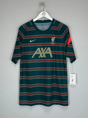 2021/22 LIVERPOOL *BNWT* PRE MATCH SHIRT (L) NIKE Short-sleeved Compression Gradient Zones
