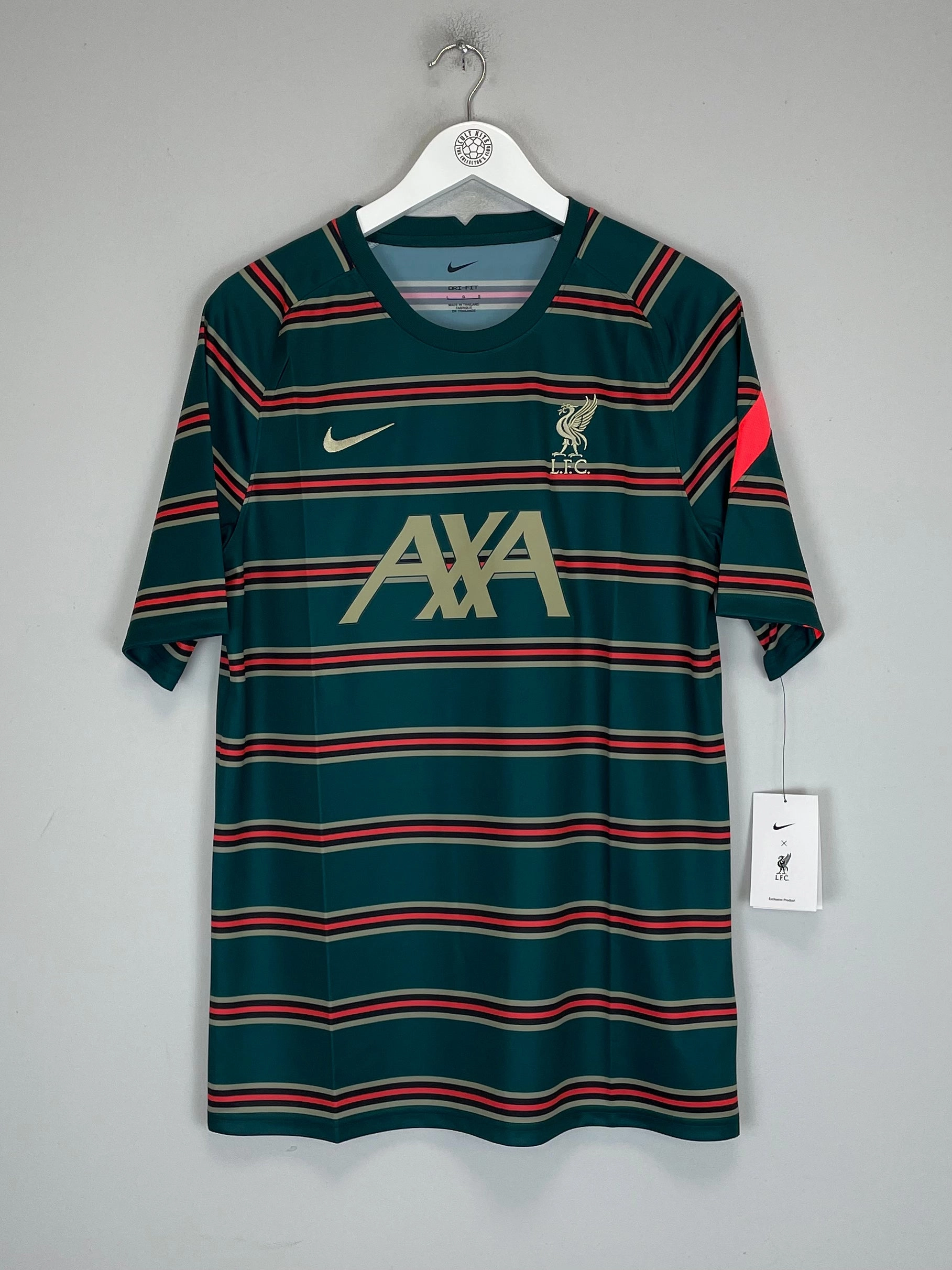 2021/22 LIVERPOOL *BNWT* PRE MATCH SHIRT (L) NIKE Short-sleeved Compression Gradient Zones