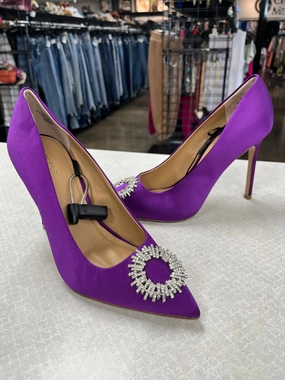 Shoes Heels Stiletto By Express In Purple, Size:10 Smooth Soles Smooth Surface