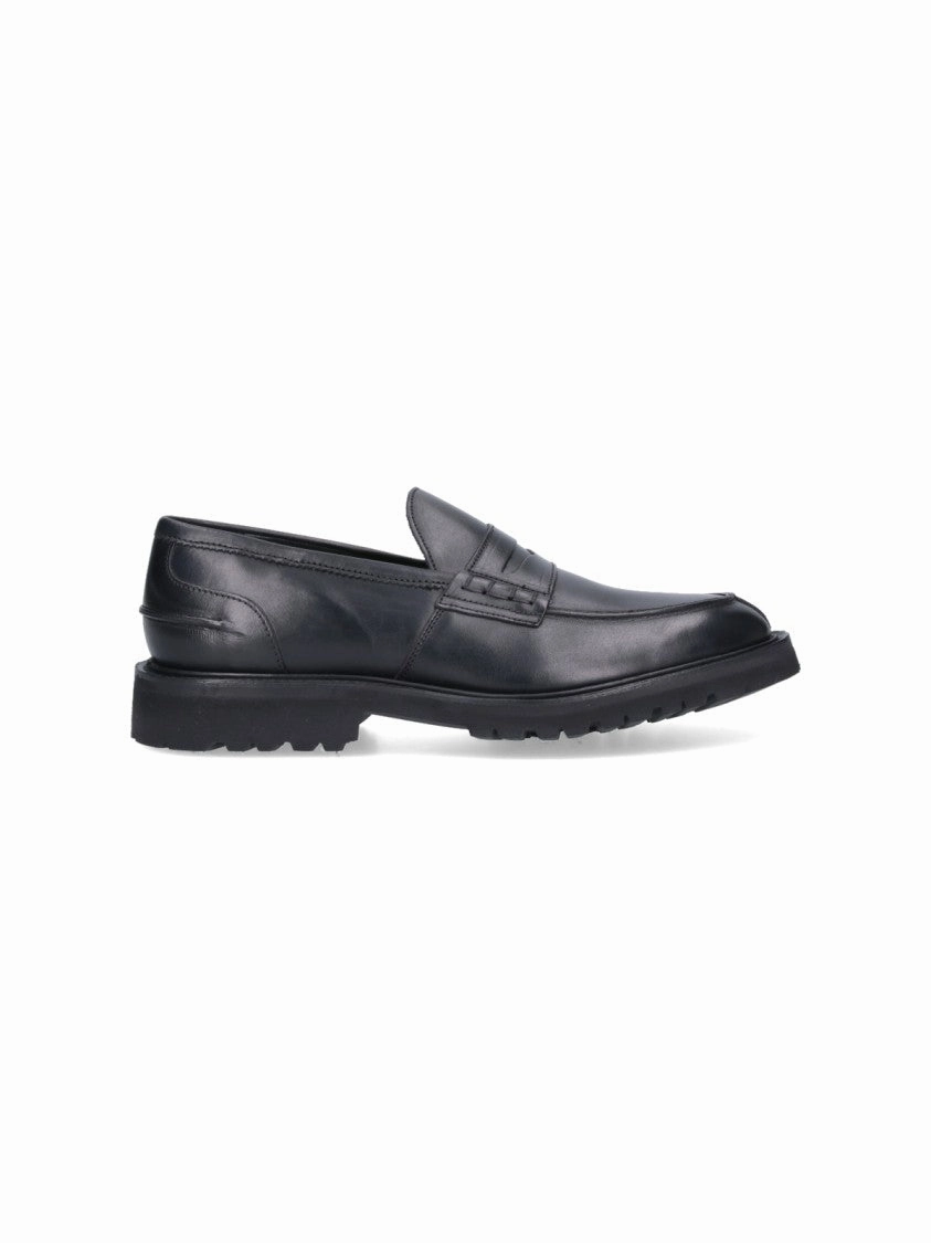 James Black Leather Loafers Orthopedic friendly True Path