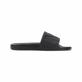 Trendy Slip-on Footwear Forest Path Black Rubber Pool Slide Coolside Slippers