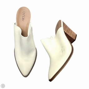 Anti Bacterial Statement Color Shoes Heels Block By Abound In Cream, Size: 9.5