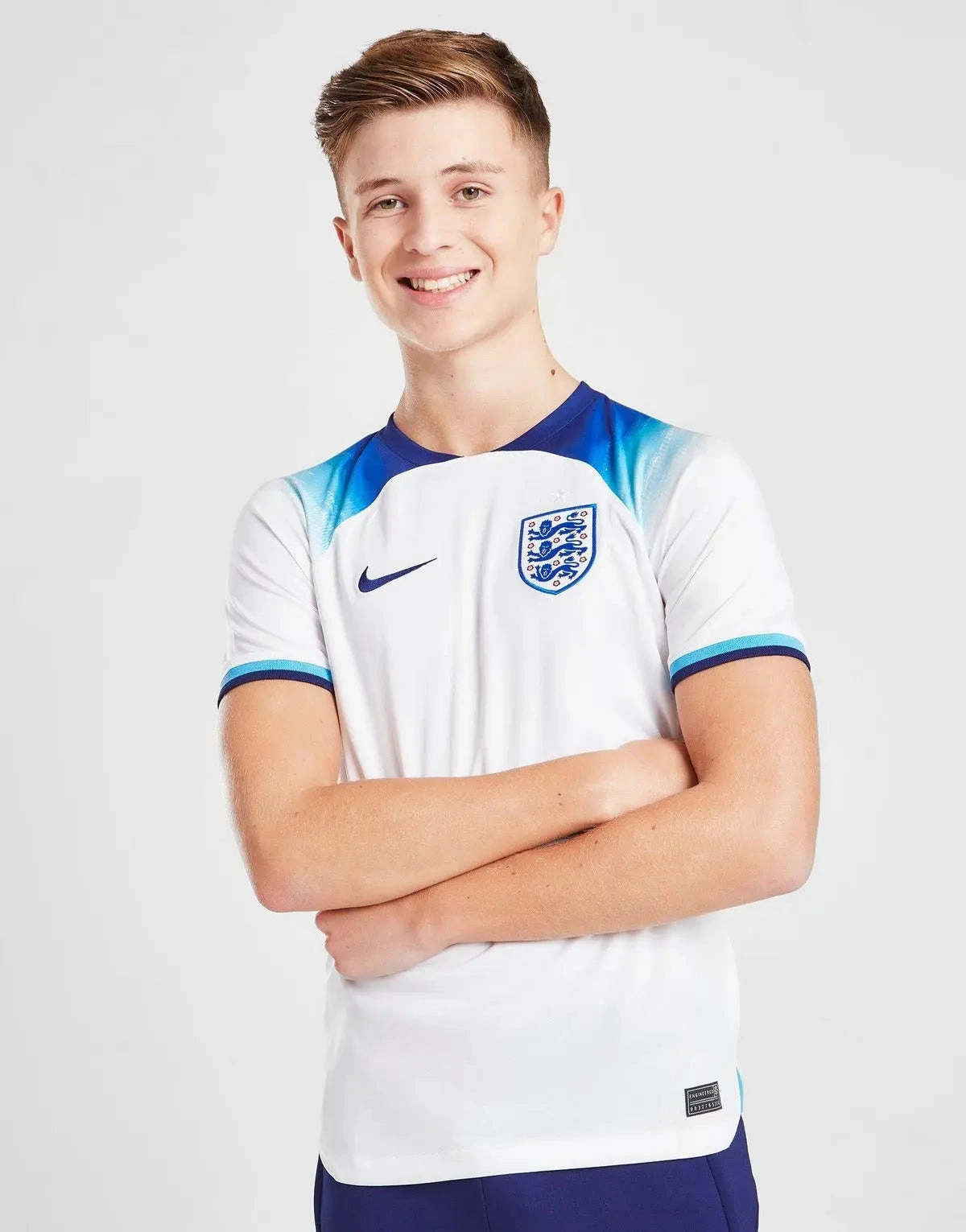 England 2022 Home Shirt Junior Full Set T-shirt & short Training Ready Wear