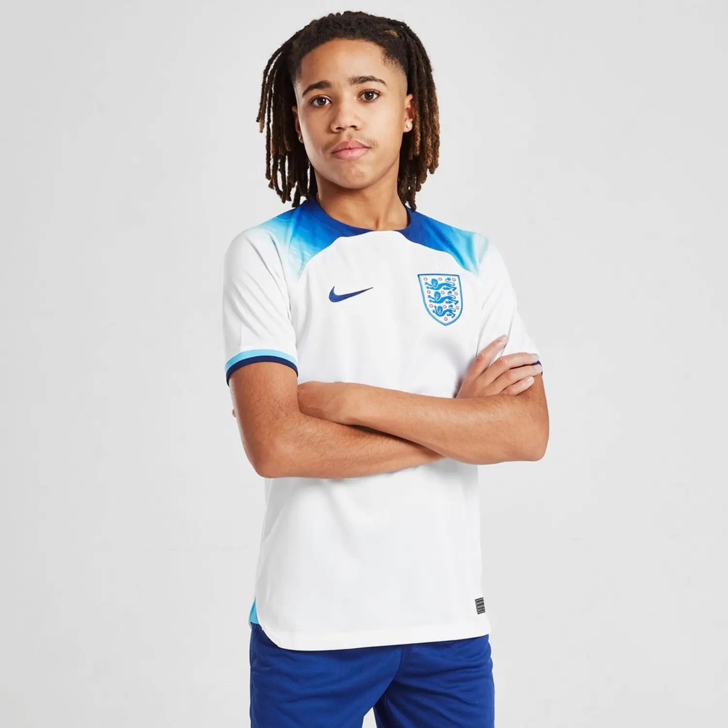 Ultra Soft Lining England 2022 Home Shirt Junior Full Set T-shirt & short