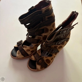Shoes Heels Block By Freebird In Animal Print, Size: 8 Stylish Mood High Top Style