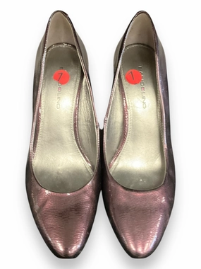 Casual Heels Slip Resistant Outsole Shoes Heels Block By Bandolino In Purple, Size: 7