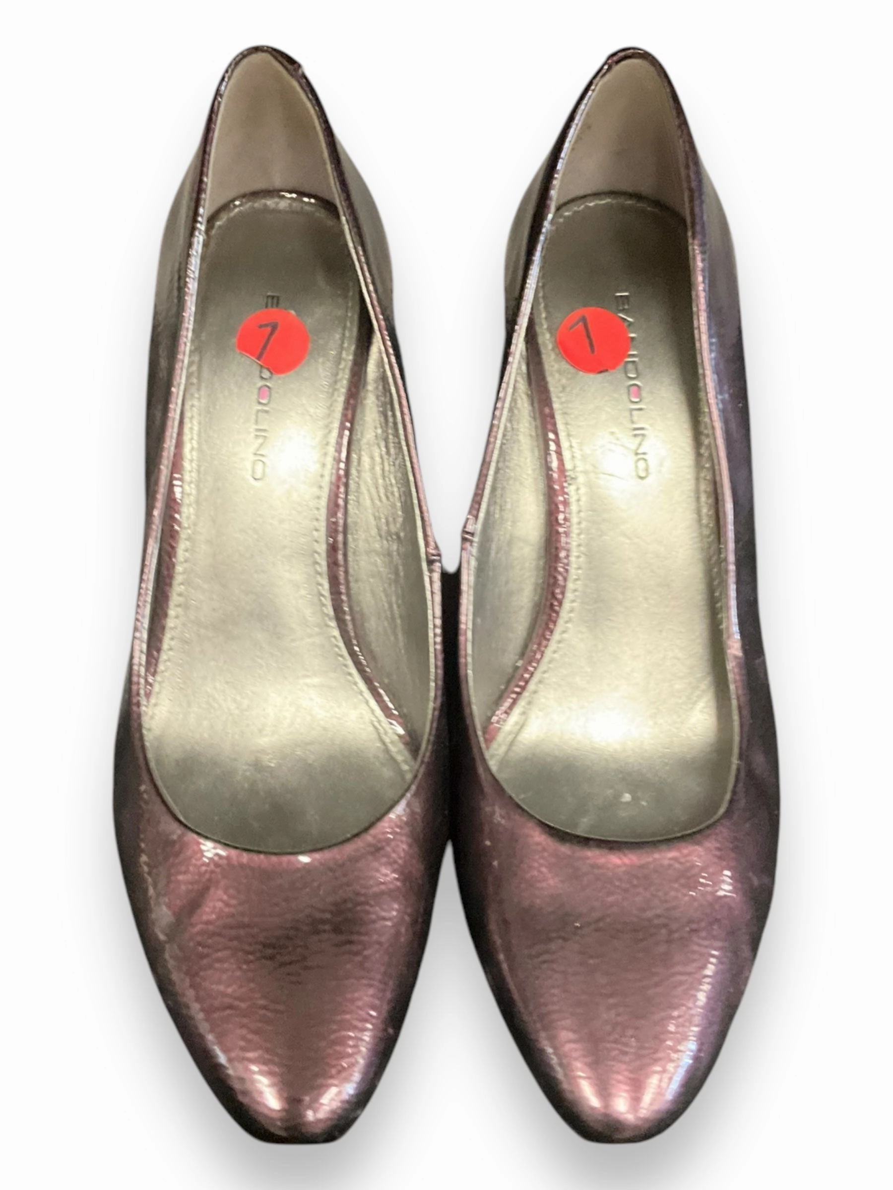 Casual Heels Slip Resistant Outsole Shoes Heels Block By Bandolino In Purple, Size: 7