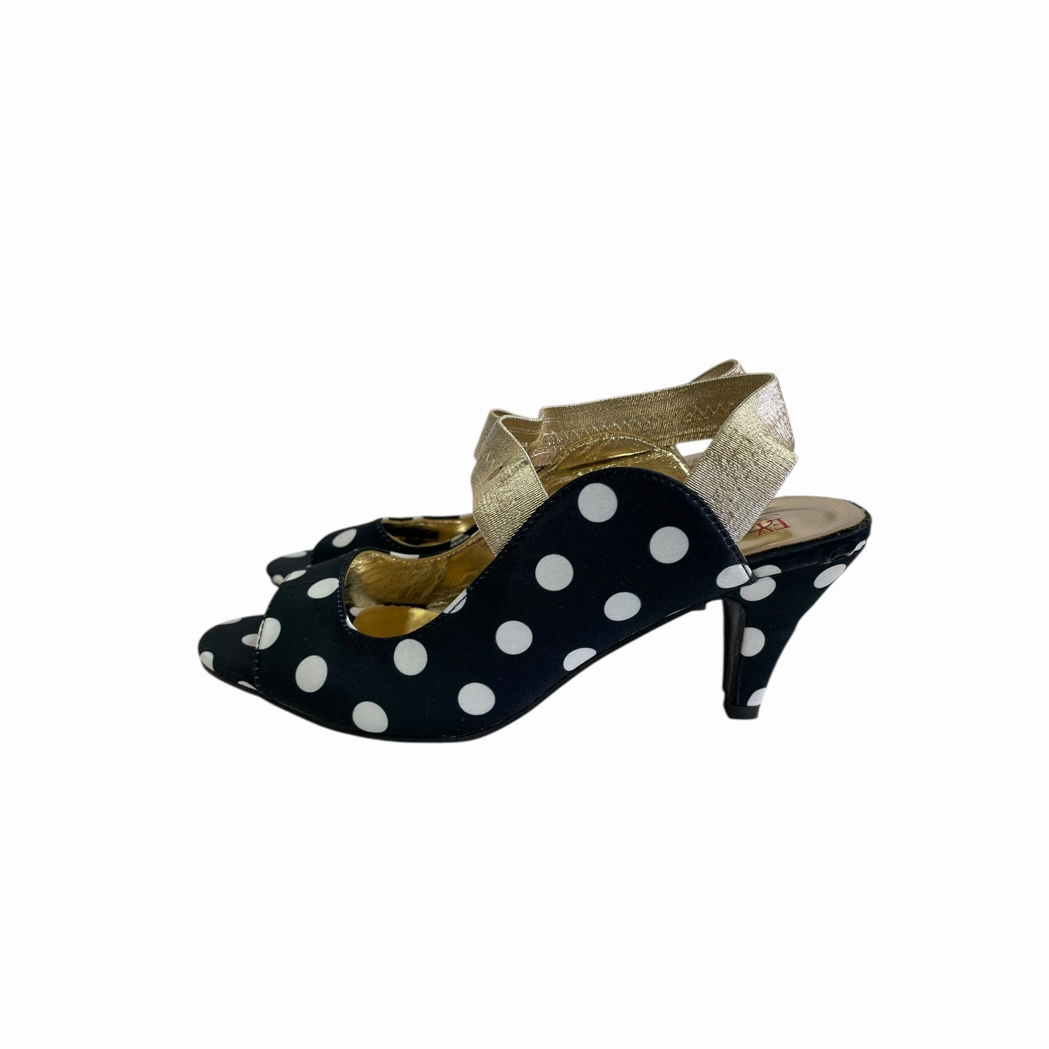 Tuxedo Heels Shoes Heels Block By Ey Boutique In Black & White, Size:9.5