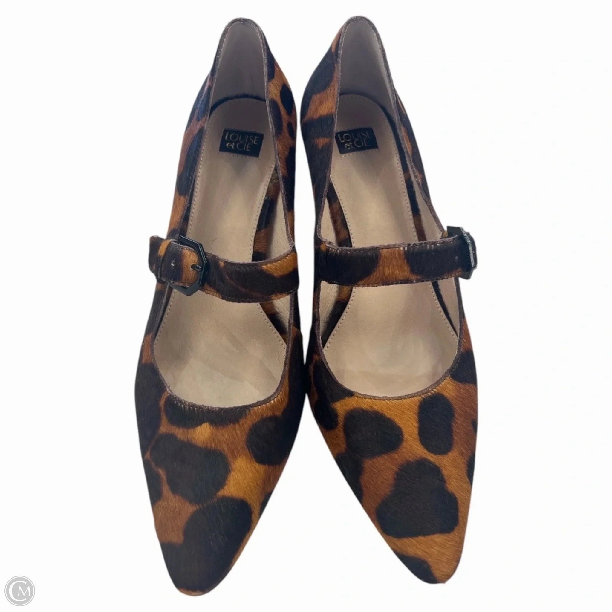 Breathable Design Lightweight Design Shoes Heels Block By Louise Et Cie In Animal Print, Size: 11