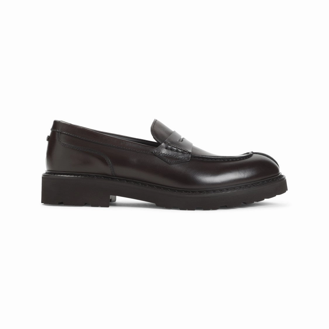 Easy Wear Non-Slip Shoes Brown Leather College With Pennypack And Eva Sole Loafers