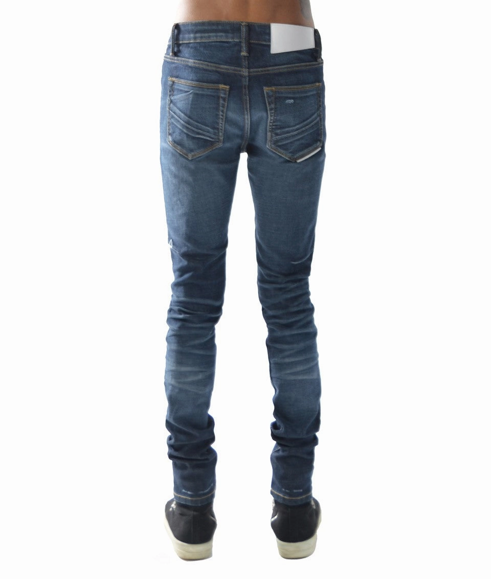 Strat Super Skinny Jeans ?C Light Sand Blue, Ripped Stretch Denim Unisex Look Premium Material