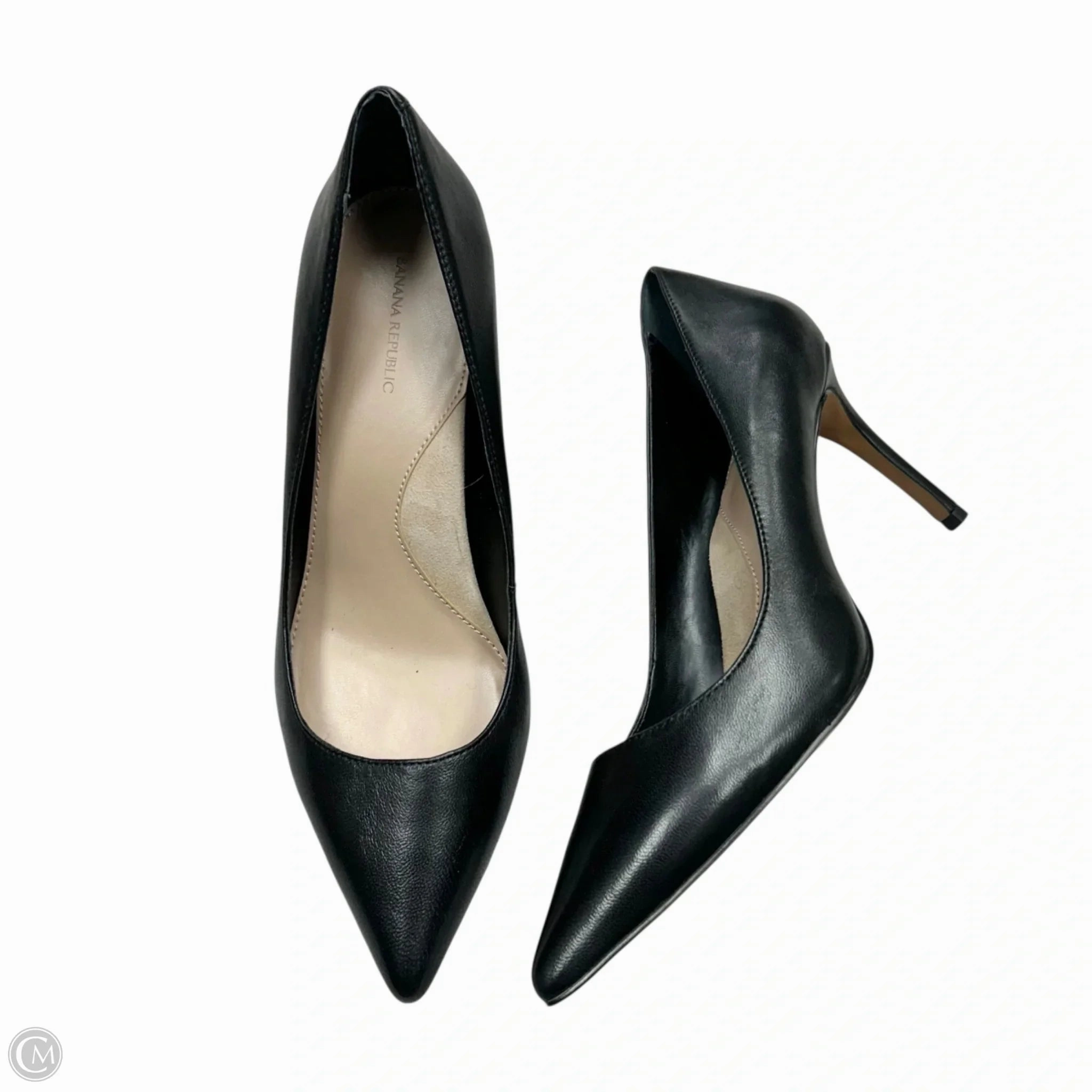 Shoes Heels Stiletto By Banana Republic In Black, Size: 10 Buckle Detail