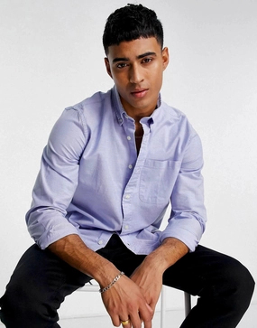 F&F Oxford shirt in blue Workwear Approved Travel Friendly