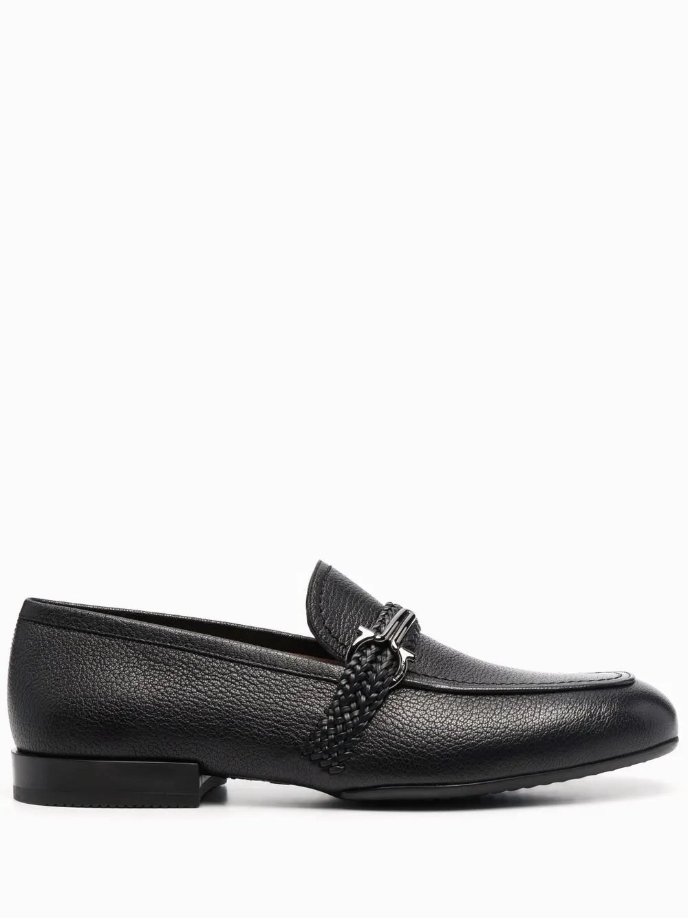 Steady walk Clean Texture Ferragamo Missouri Leather Loafers