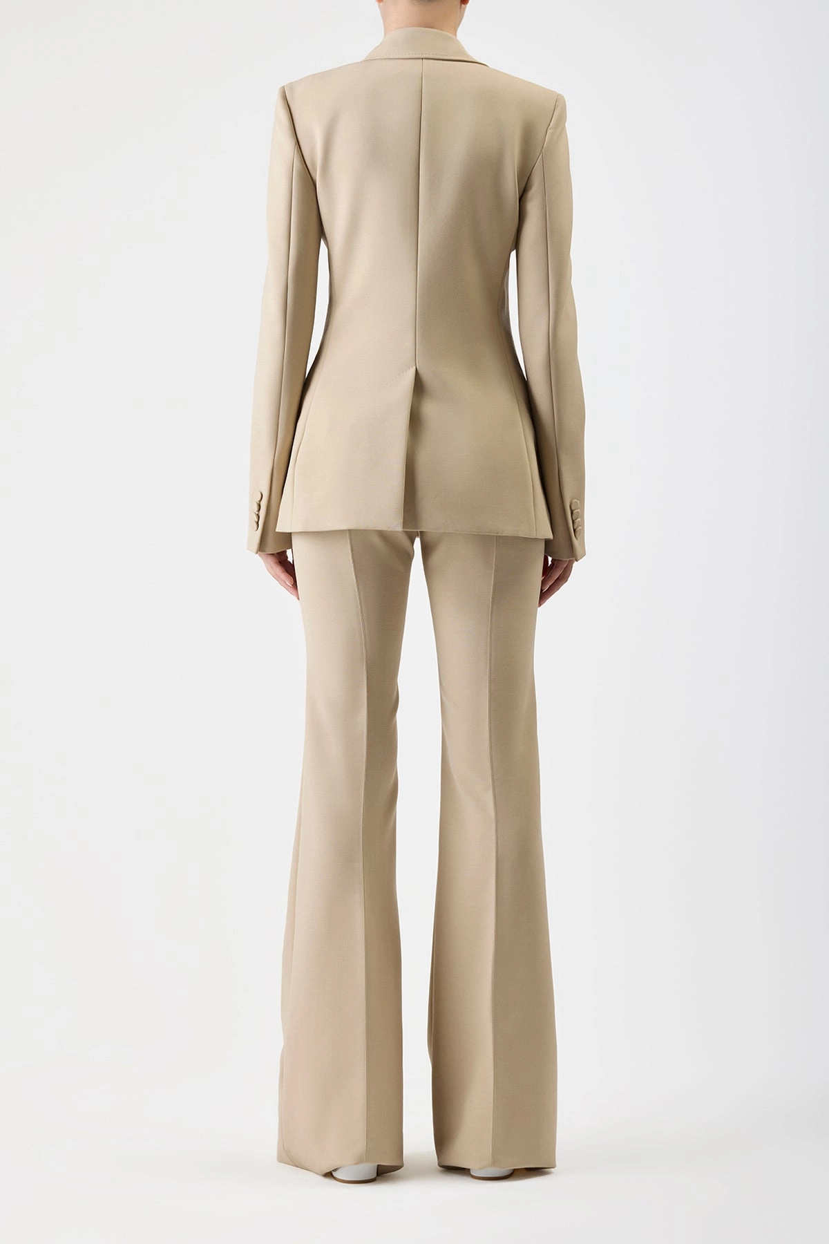 Leiva Blazer in Khaki Sportswear Wool Chic Precision