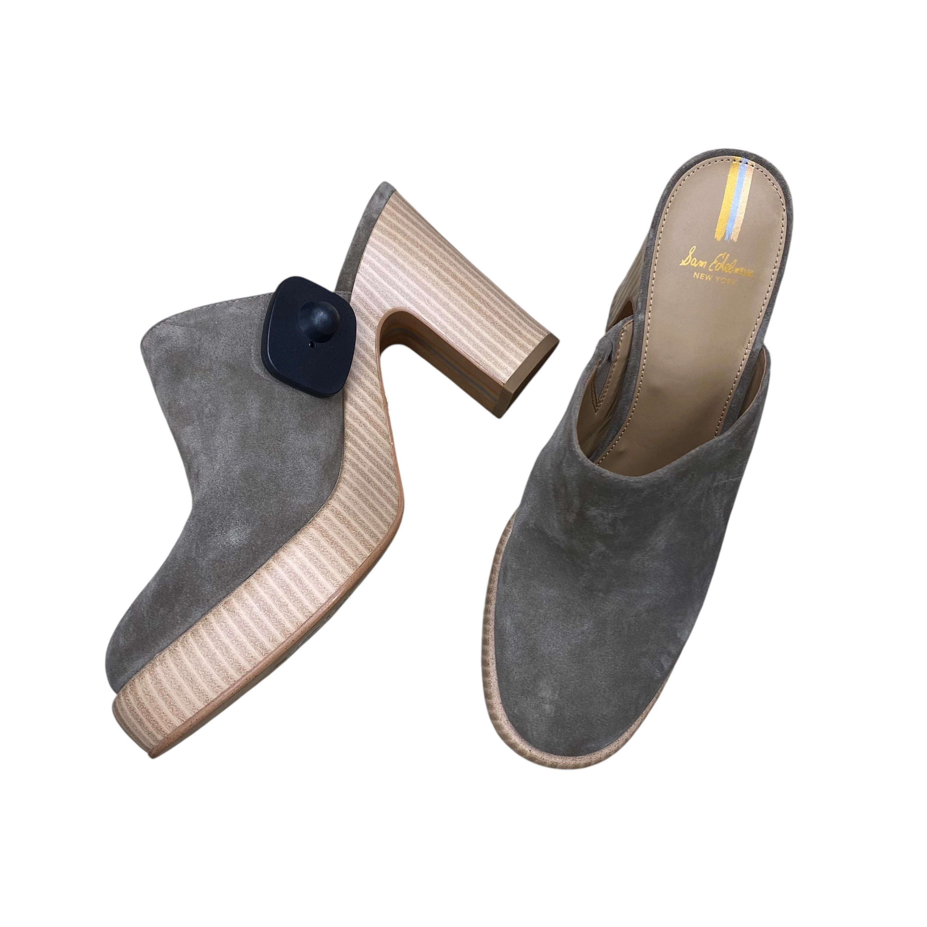 Shoes Heels Block By Sam Edelman In Grey, Size:9.5 Glamorous Stilettos Black Tie Event Heels