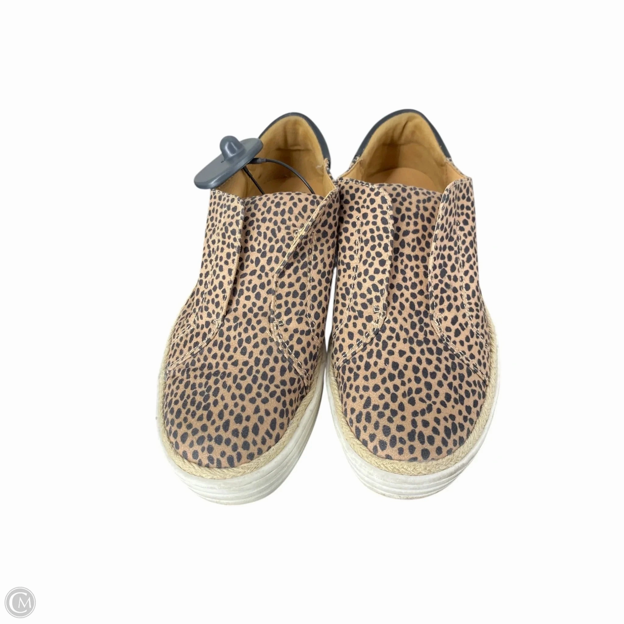 Shoes Heels Block By Universal Thread In Animal Print, Size: 7.5 Flexible Soles Stylish Mood
