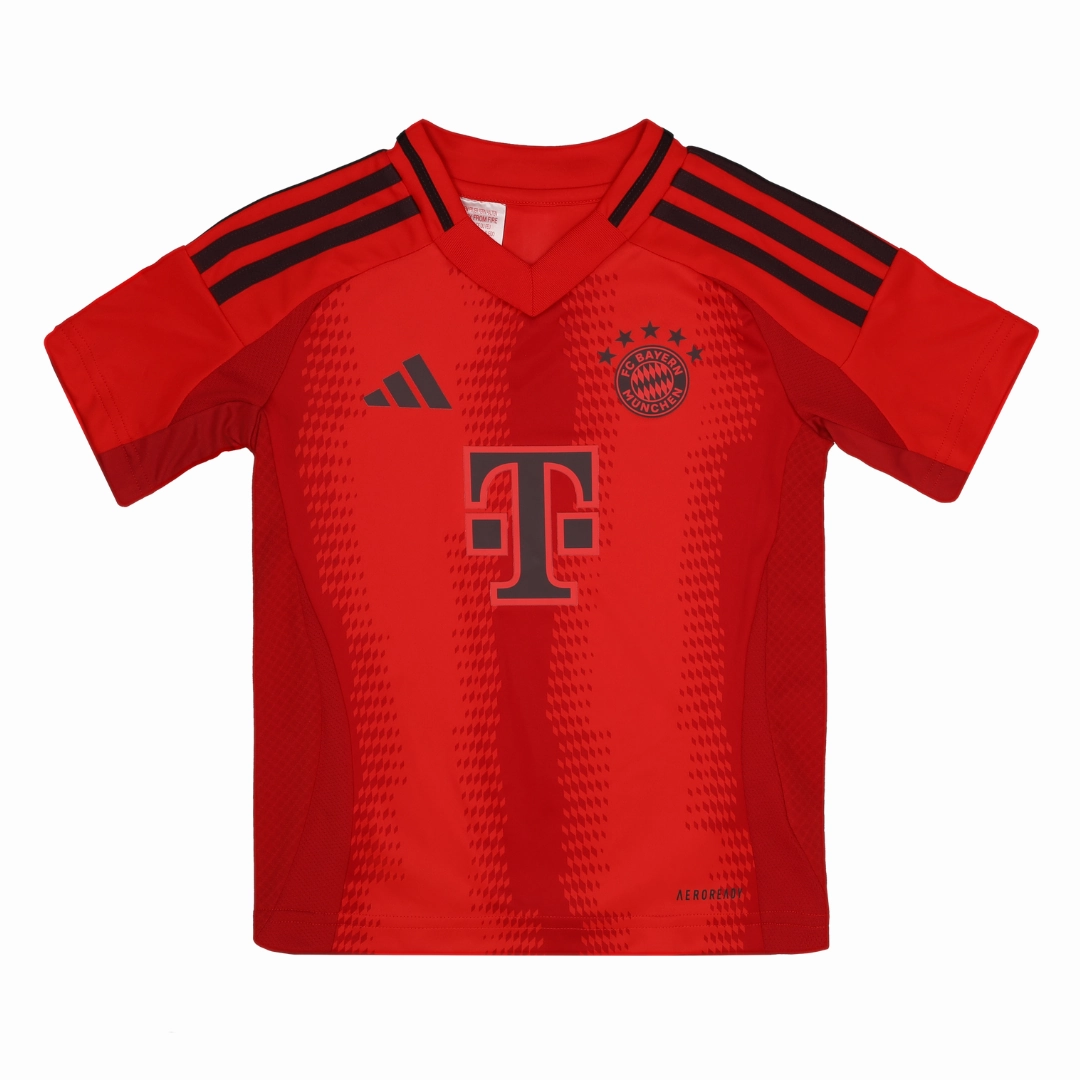 FC Bayern 24-25 Home Mini Kit Full Set Shirt & Short High Collar Design Wicking Channel Technology