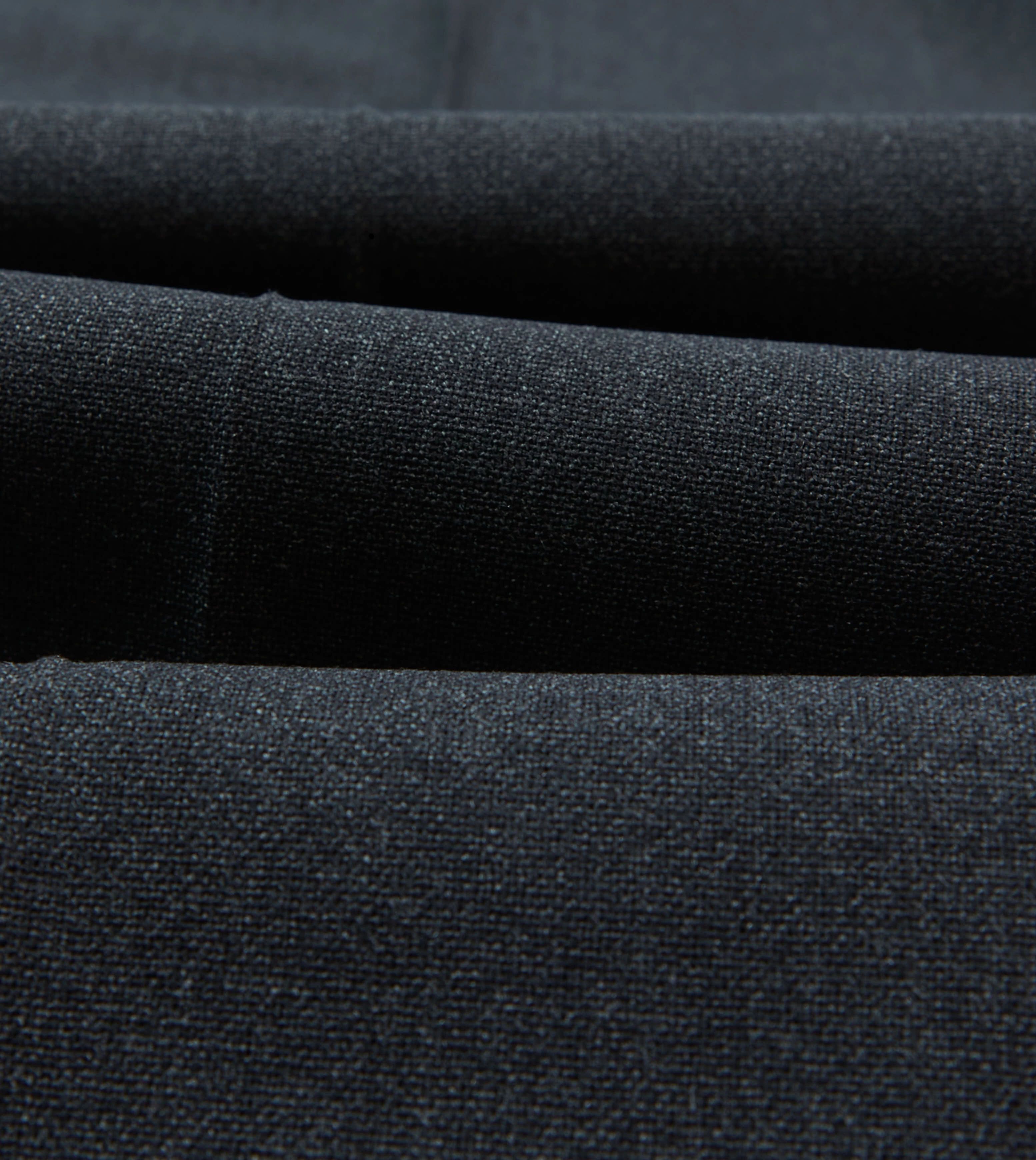 All Day Comfort Fit Active Layers Charcoal Tropical Wool Flat Front Trouser