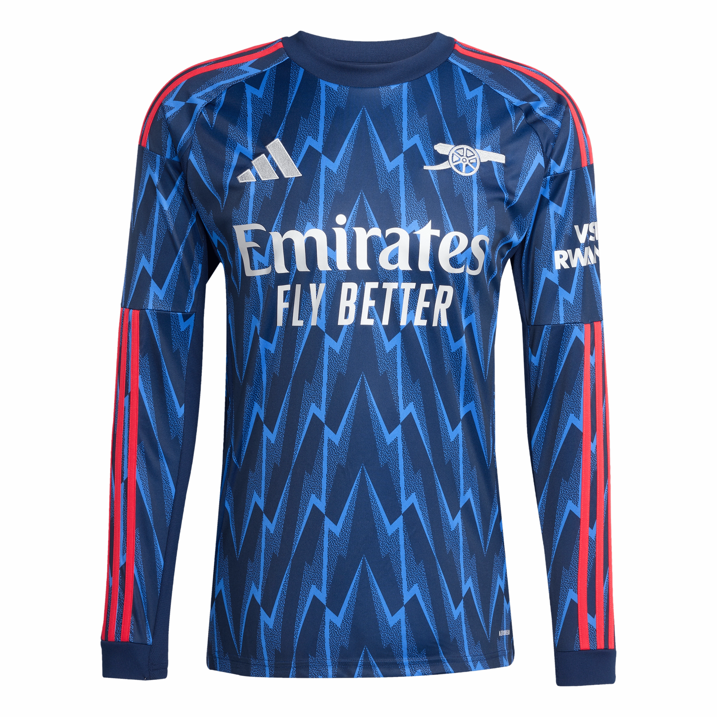 Variable Density Knitting Athletic Outfit Arsenal 25/26 Long Sleeve Away Jersey (JI9525)