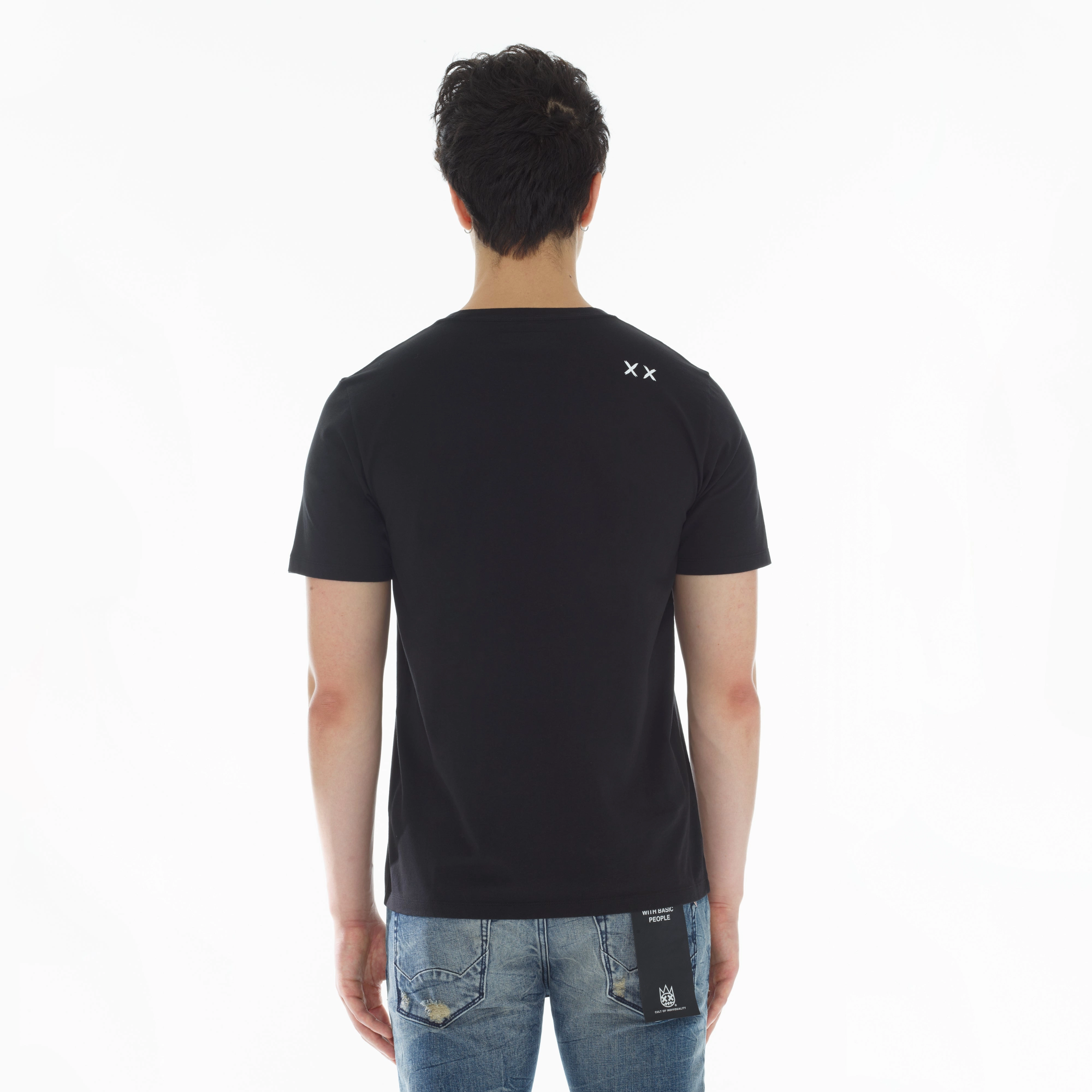 Breathable Layer Fit Skin Friendly Blends SHIMUCHAN LOGO TEE SHIRT IN BLACK