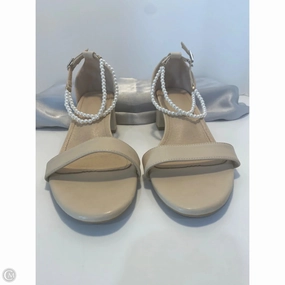 Shoes Heels Block By Clothes Mentor In Tan, Size: 11.5 Slip-Resistant Heels